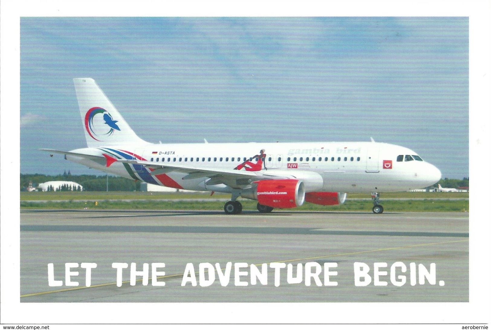 GAMBIA BIRD - Airbus A-319 - Let The Adventure Begin (airline Issue) - 1946-....: Moderne