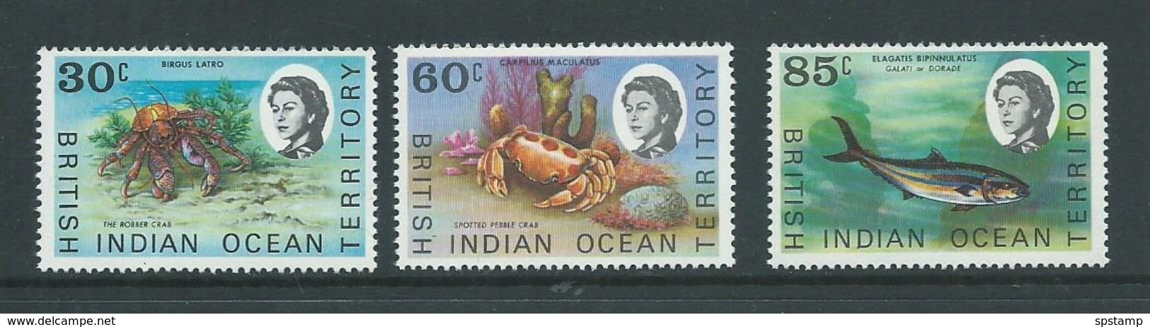 BIOT 1970 Later Issue Fish Definitives 30c / 60c / 85c MNH - British Indian Ocean Territory (BIOT)