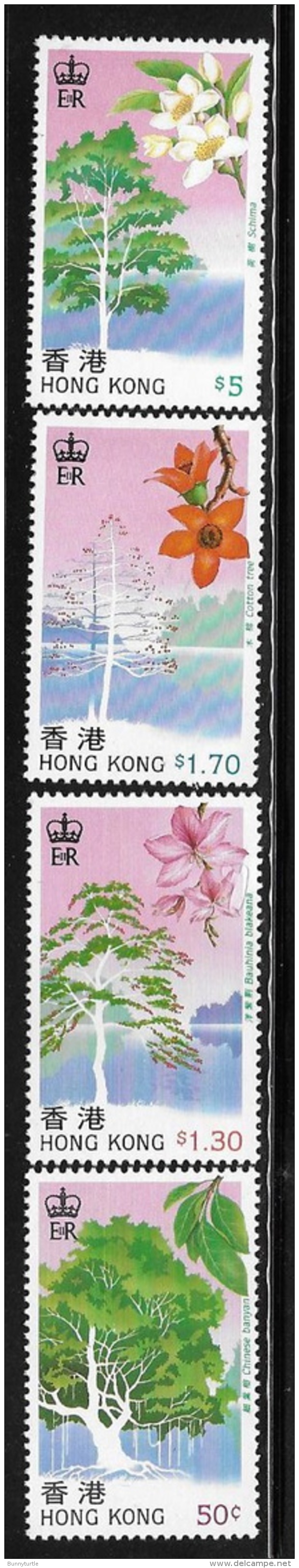 Hong Kong 1988 Indigenous Tree MLH - Unused Stamps