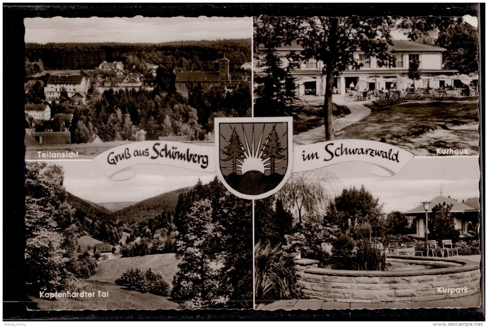 Schömberg - S/w Mehrbildkarte 4 - Schömberg