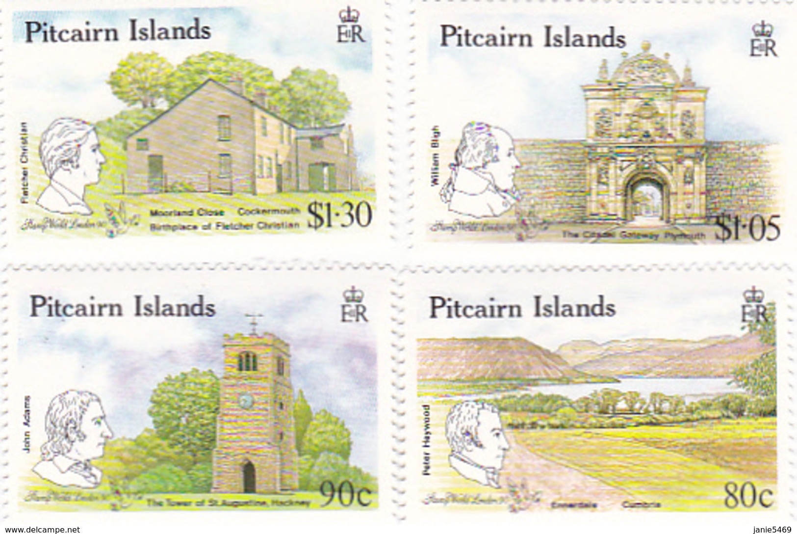 Pitcairn Islands 1990 London 90 Set MNH - Pitcairn