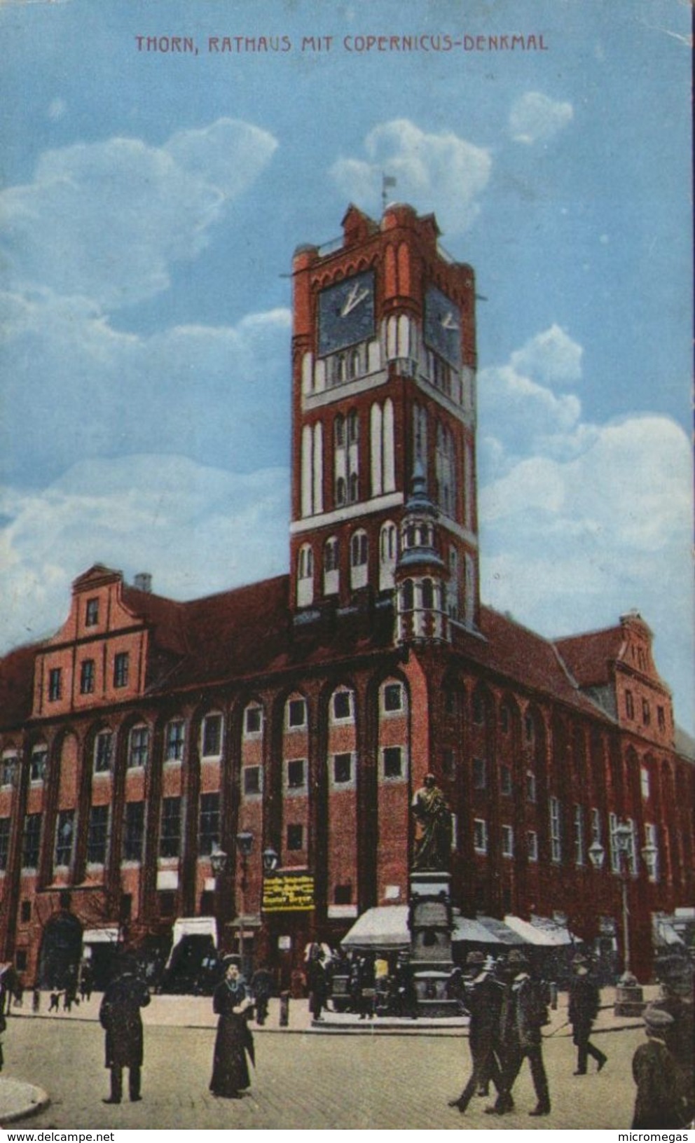 THORN -Toruń - Rathaus Mit Copernicus-Denkmal - Westpreussen