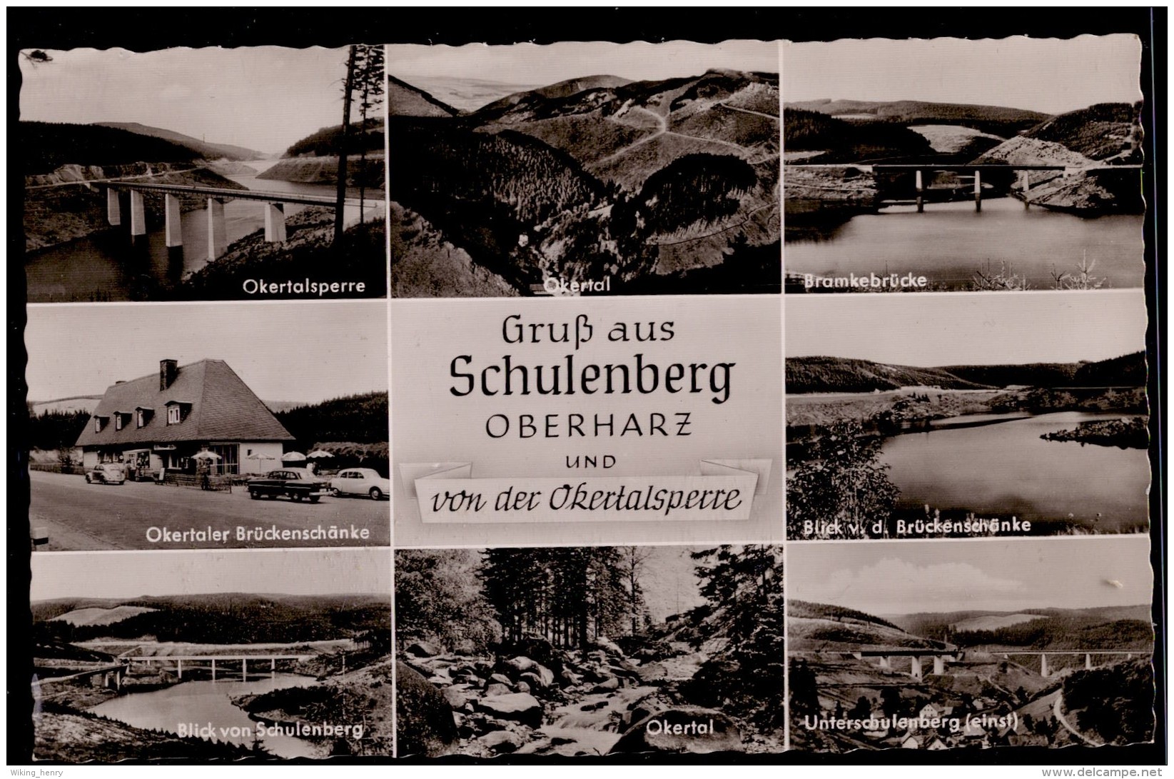Clausthal Zellerfeld Schulenberg - S/w Mehrbildkarte 1   Okertaler Brückenschänke - Clausthal-Zellerfeld