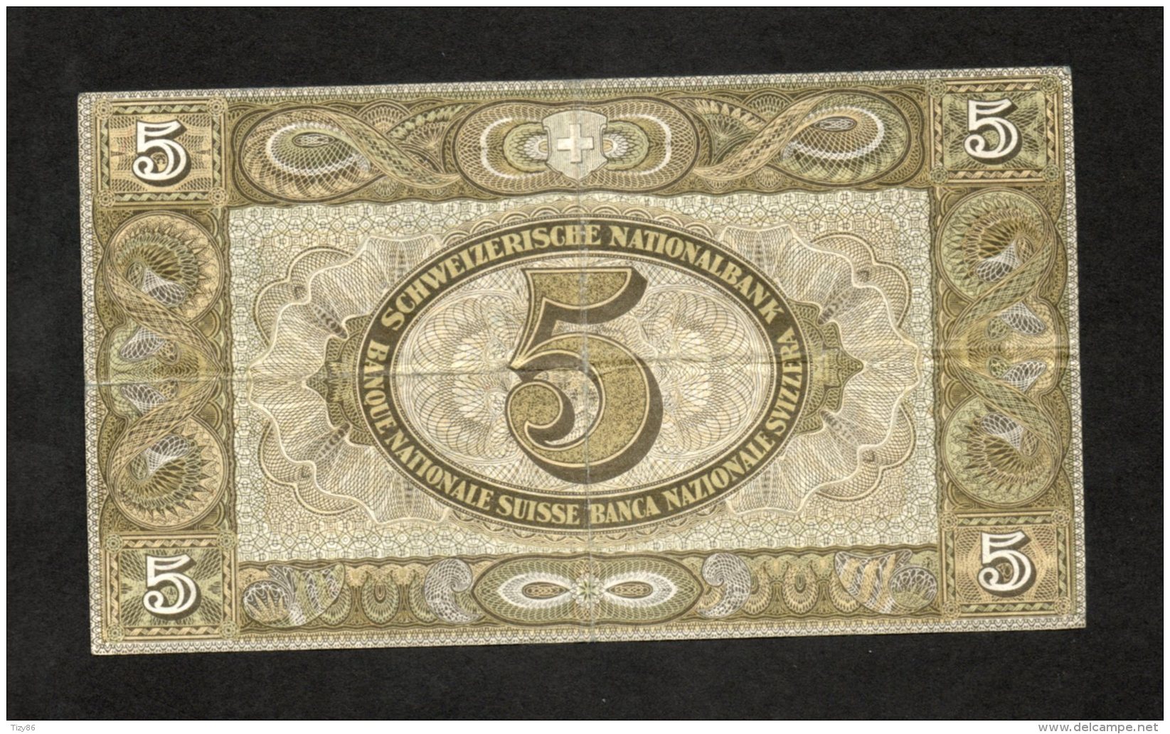 Banconota Svizzera 5 Francs 20/1/1949 - Schweiz