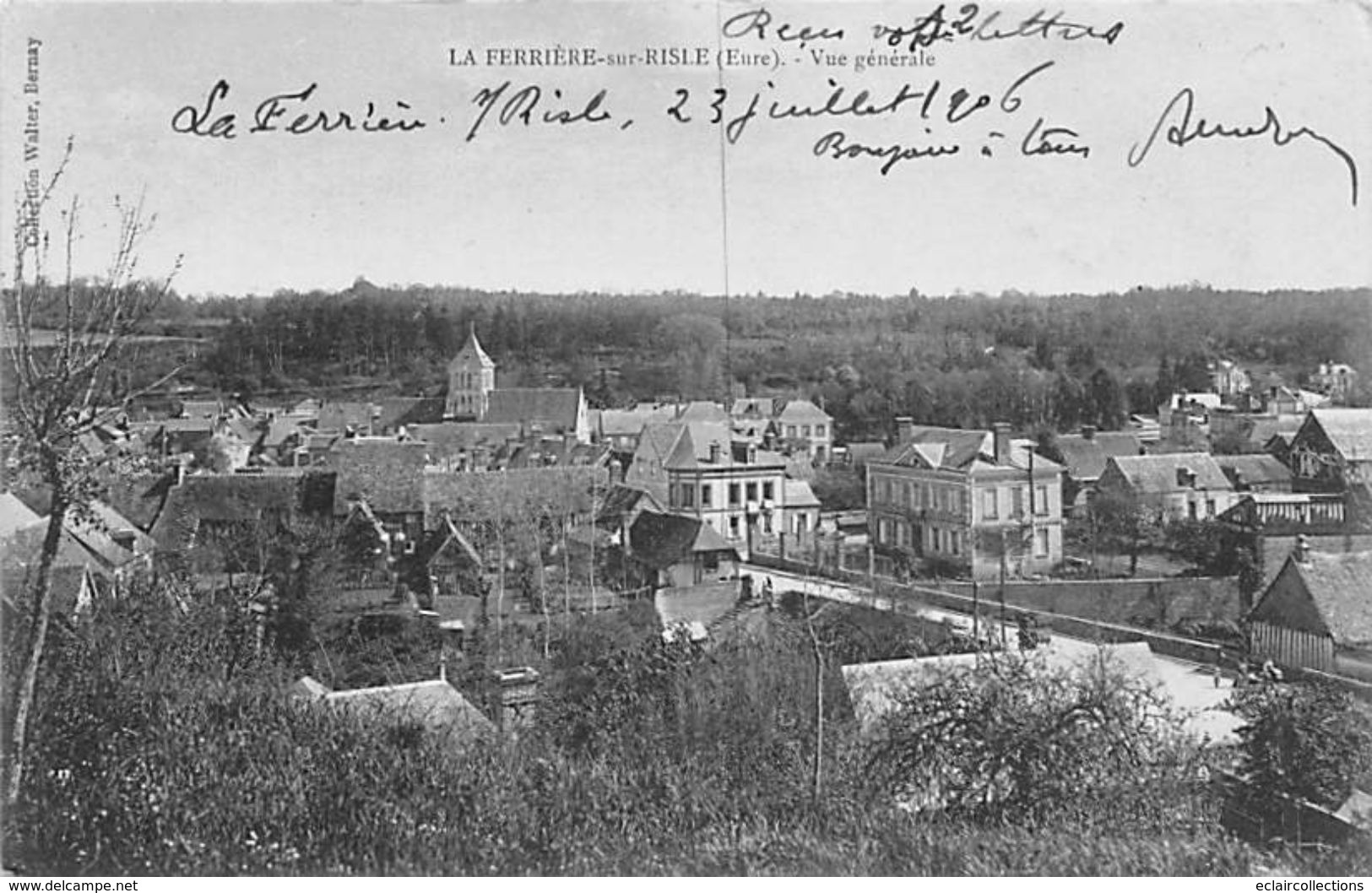 La Ferrière Sur Risle          27     Vue Générale        (voir Scan) - Otros & Sin Clasificación