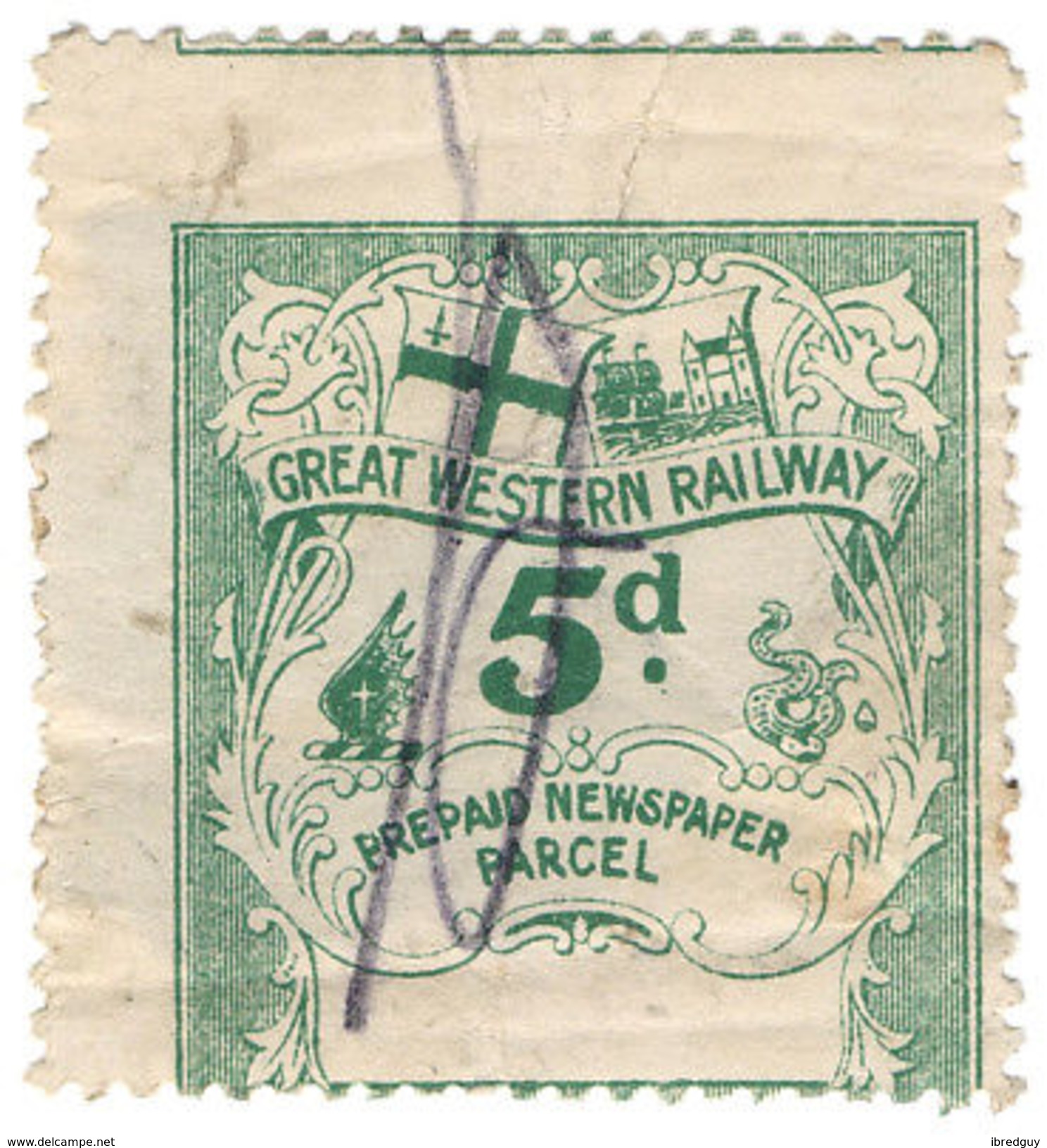 (I.B) Great Western Railway : Newspaper Parcel 5d - Unclassified