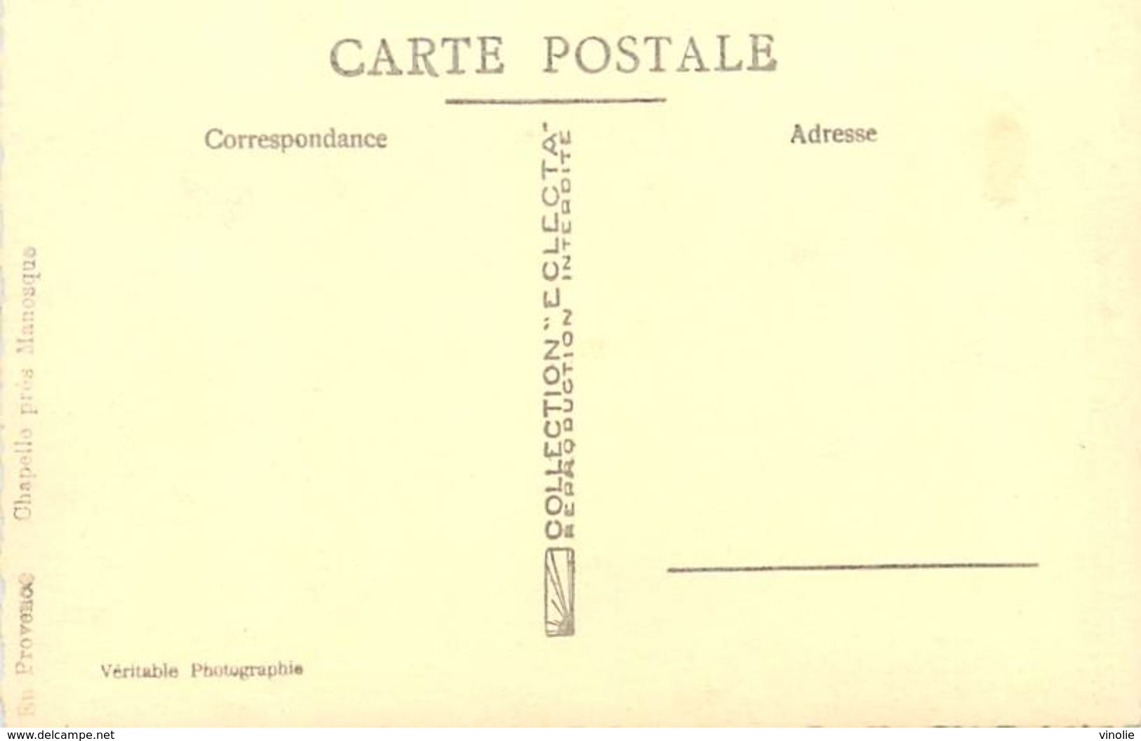 A-17.9824 : MANOSQUE. CHAPELLE - Manosque