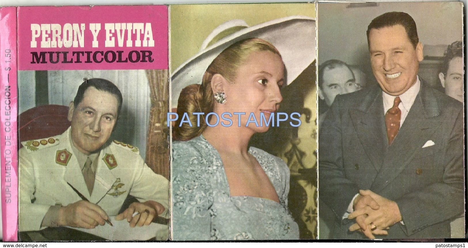 80579 ARGENTINA PERONISMO PERON Y EVA EVITA PERON SUPLEMENTO DE COLECCION 11 ONCE PHOTO NO POSTCARD - Other & Unclassified