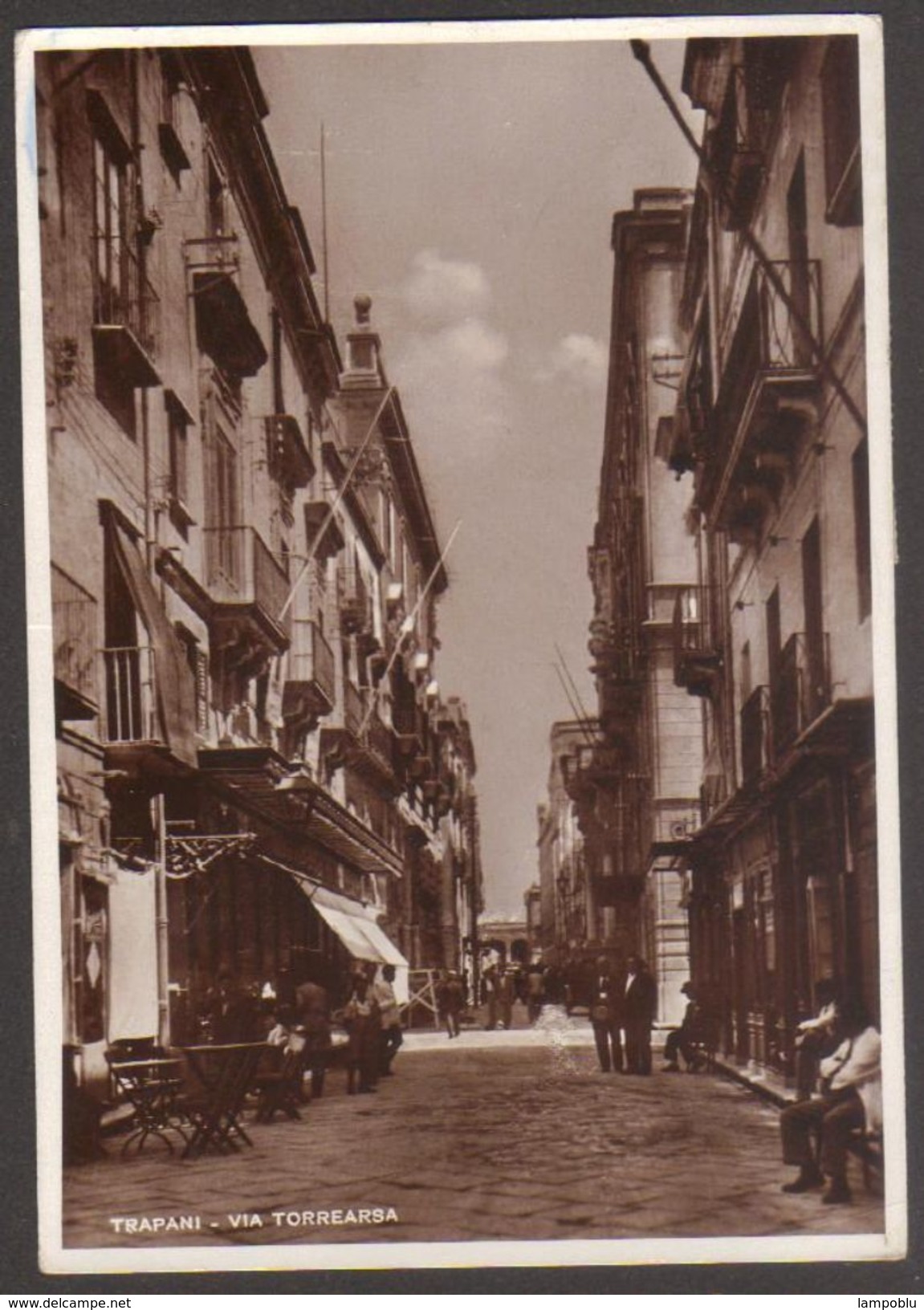 Trapani - Via Torrearsa - Viaggiata Per Firenze Nel 1940 - Autografo Aldo Toscanini - Trapani