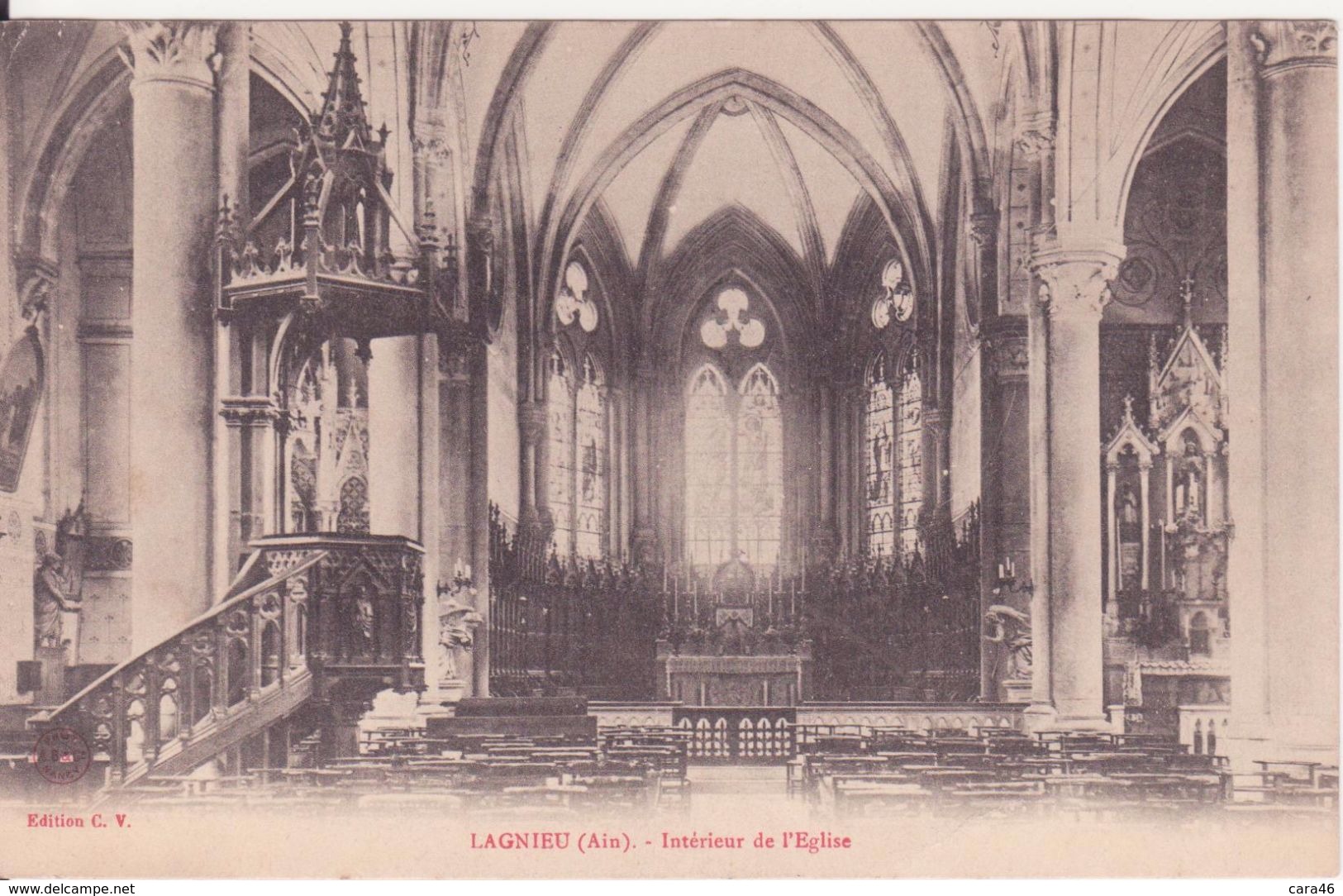 CPA - LAGNIEU (Ain) - Intérieur De L'église - Non Classés