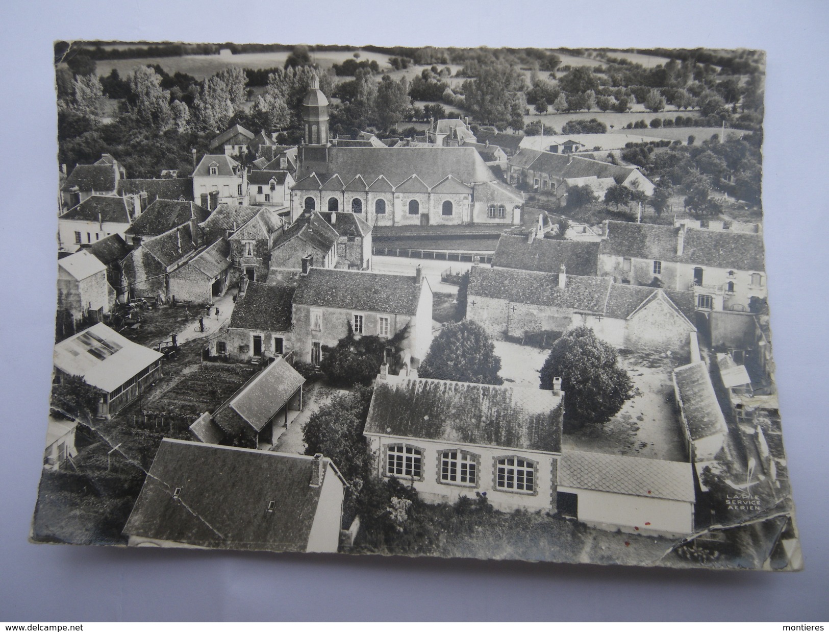 CPSM 61 - EN AVION AU-DESSUS DE BAZOCHES SUR HOENE - Bazoches Sur Hoene