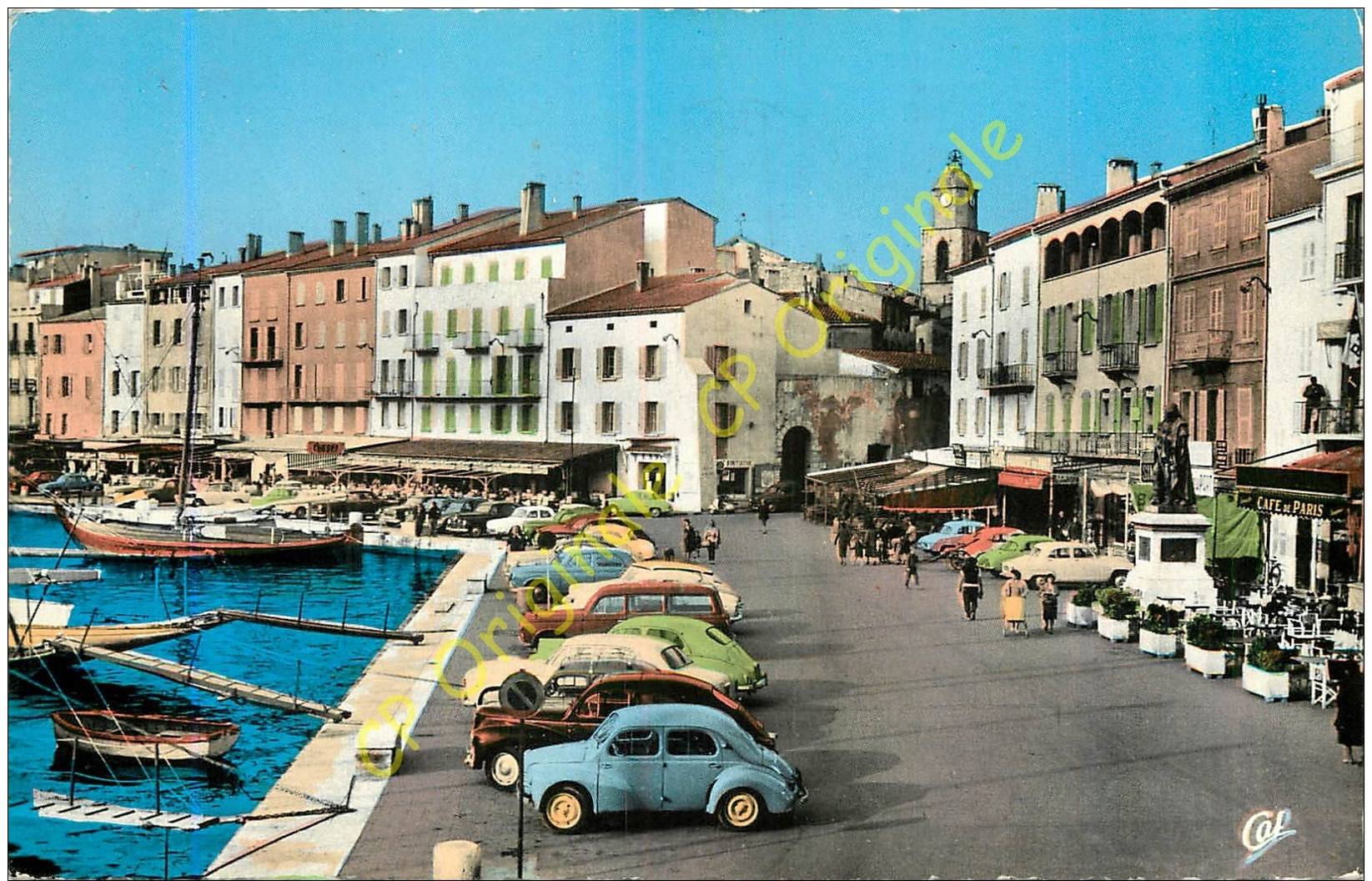 83. SAINT TROPEZ . Les Quais Et La Statue De SUFFREN .   (RENAULT 4CV, PEUGEOT 203, 403 ...) - Saint-Tropez