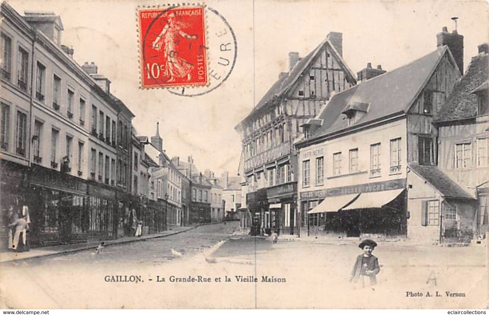 Gaillon      27         Grande Rue  Et Vieilles Maisons         (voir Scan) - Otros & Sin Clasificación
