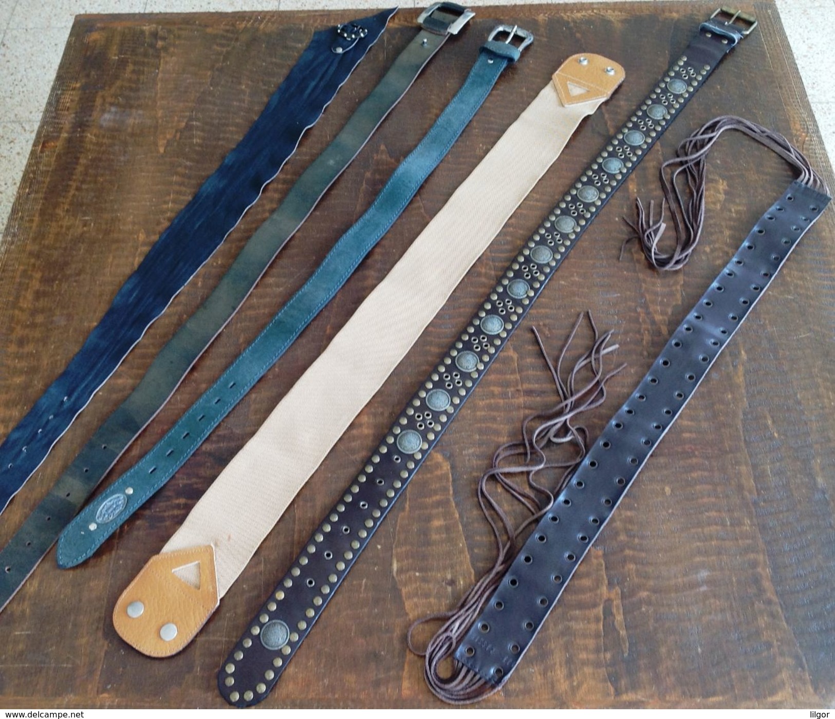 Lot Of 6 Women Vintage Leather Belts - Other & Unclassified