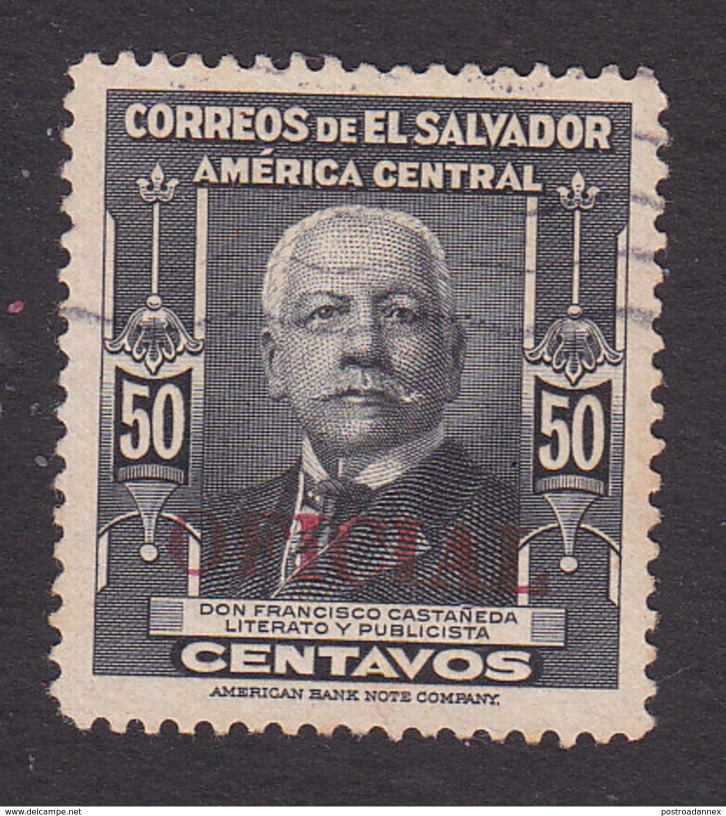 El Salvador, Scott #O367, Used, Salvador Rodriguez Gonzalez Overprinted, Issued 1948 - El Salvador