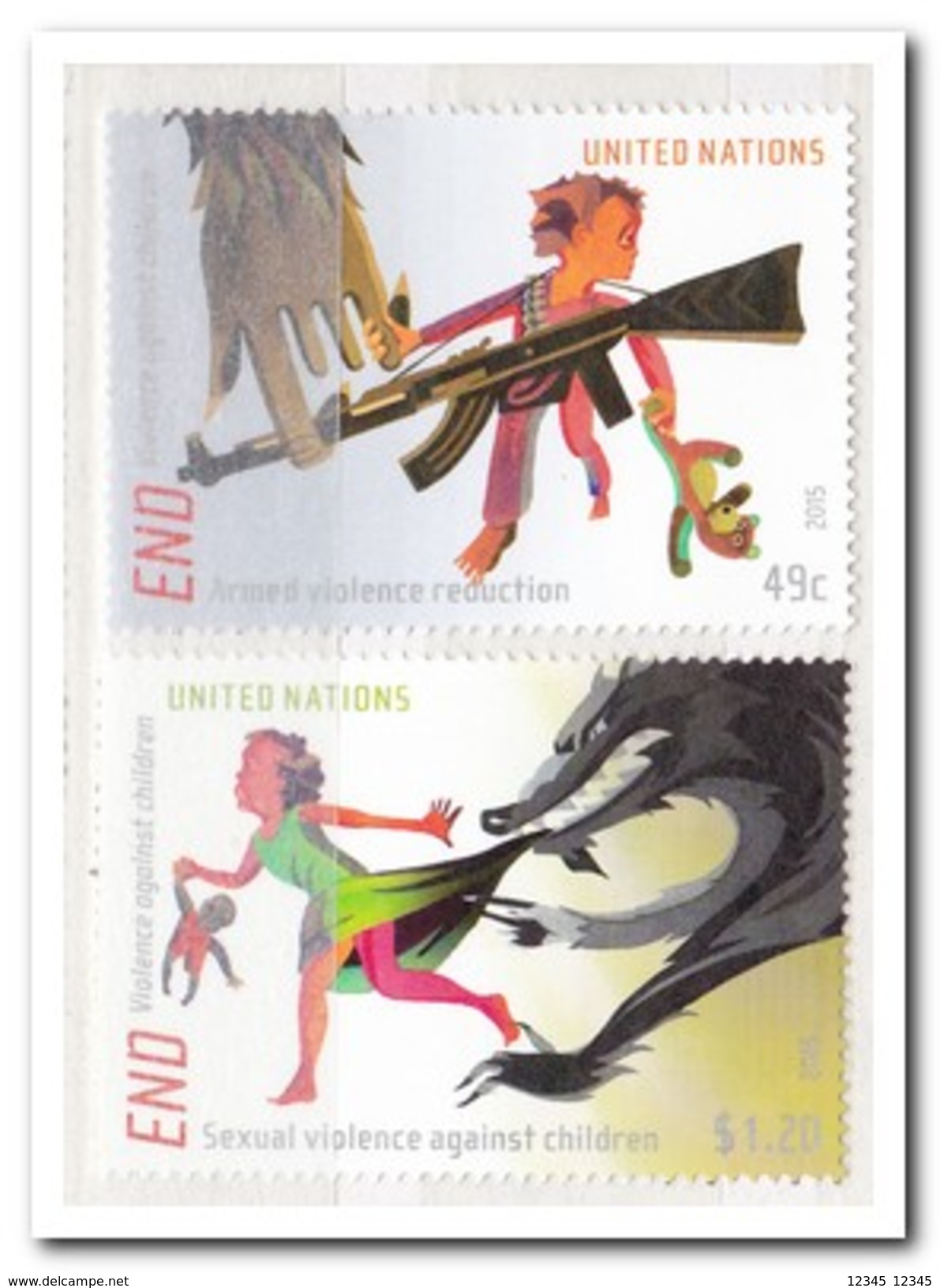 V.N. New York 2015, Postfris MNH, Violence - Unused Stamps