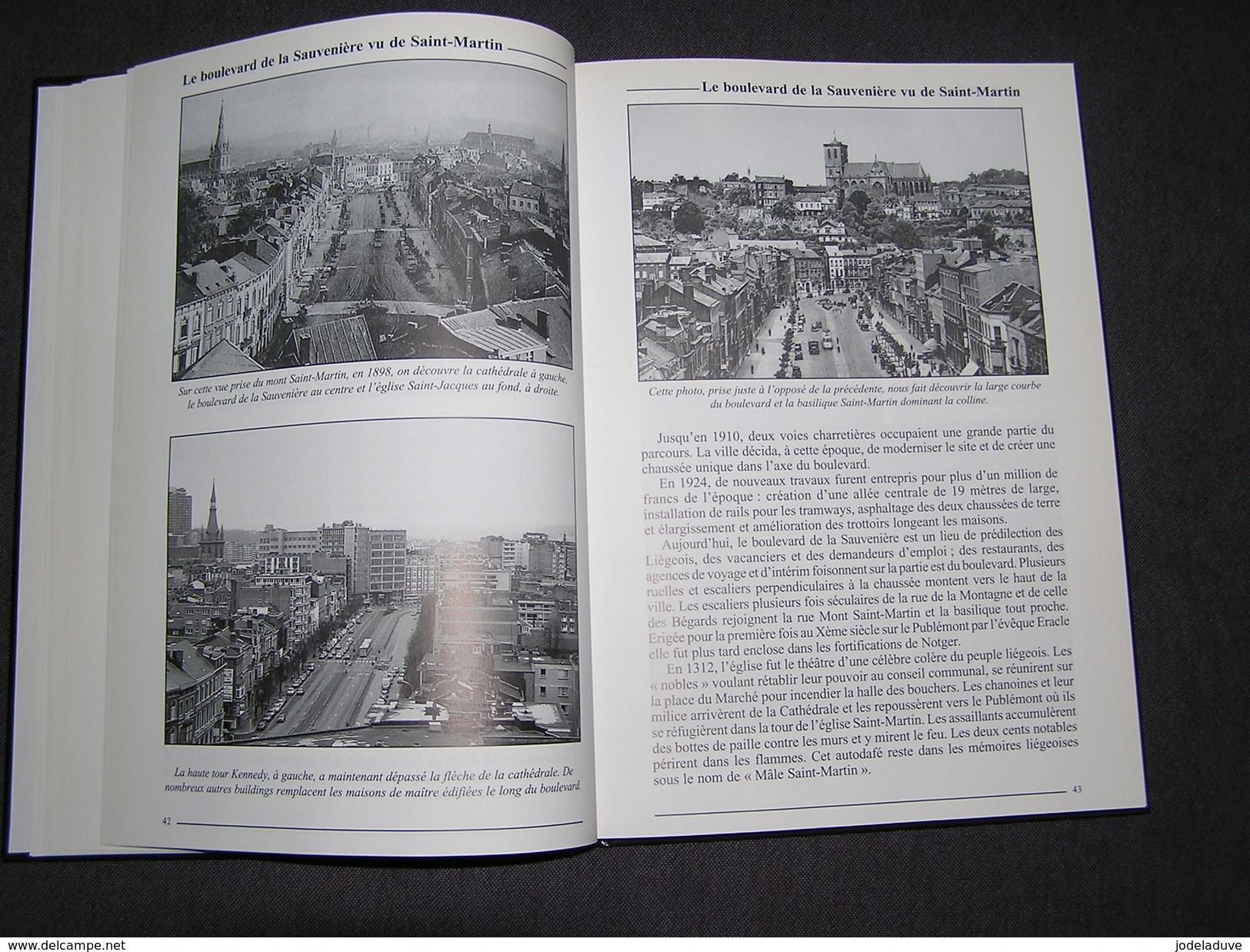 LIEGE Hier et Aujourd'hui Régionalisme Place Tram Tramways SNCV Pont Meuse Rue Gare Boulevard