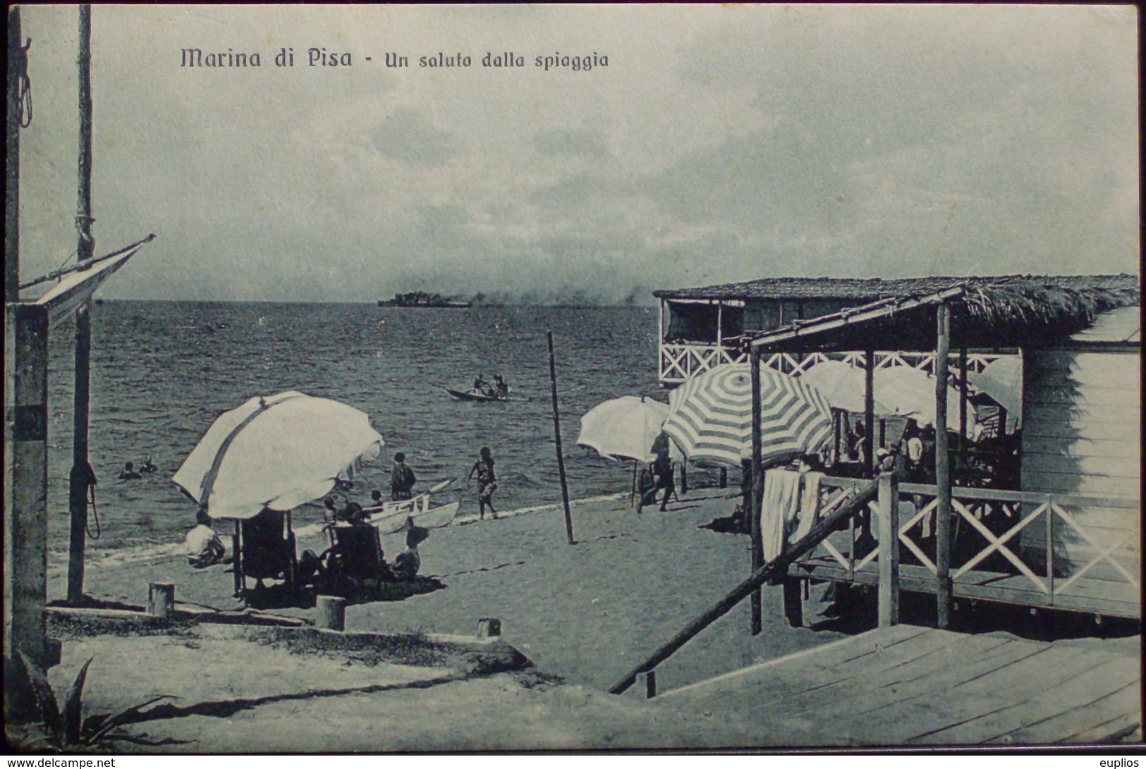 MARINA DI PISA Un Saluto Dalla Spiaggia - Formato Piccolo VIAGGIATA Nel 1928 - Pisa