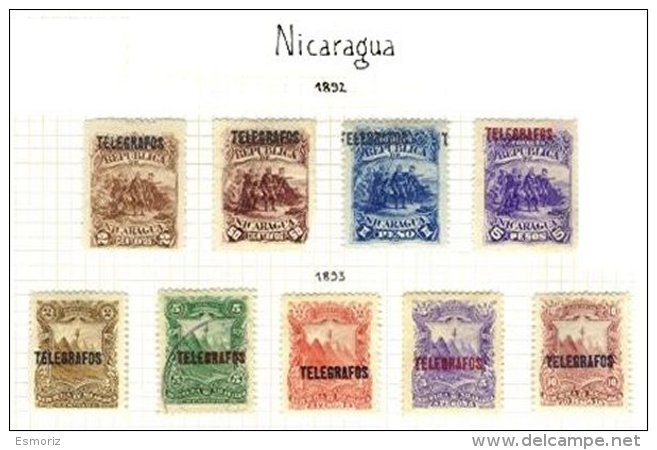 NICARAGUA, Telegraphs, * MLH, F/VF - Nicaragua