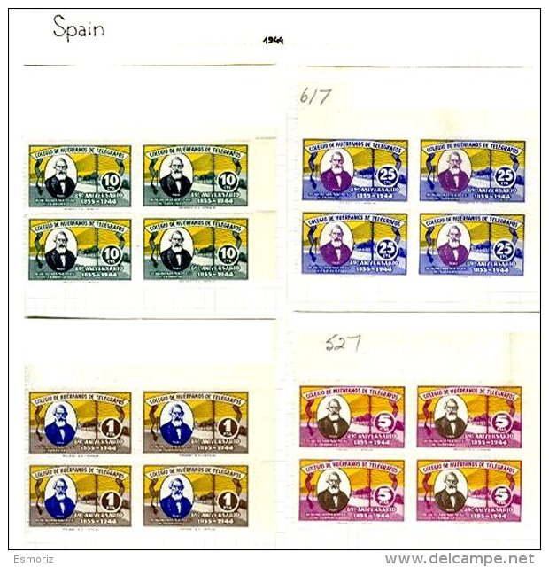 SPAIN, Telegraphs, ** MNH, F/VF - Telegrafi