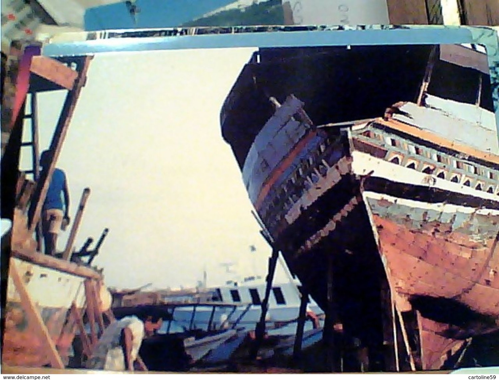 GIBUTI DJIBOUTI CHANTIER NAVAL  BARCHE  1980 GI17591 - Gibuti