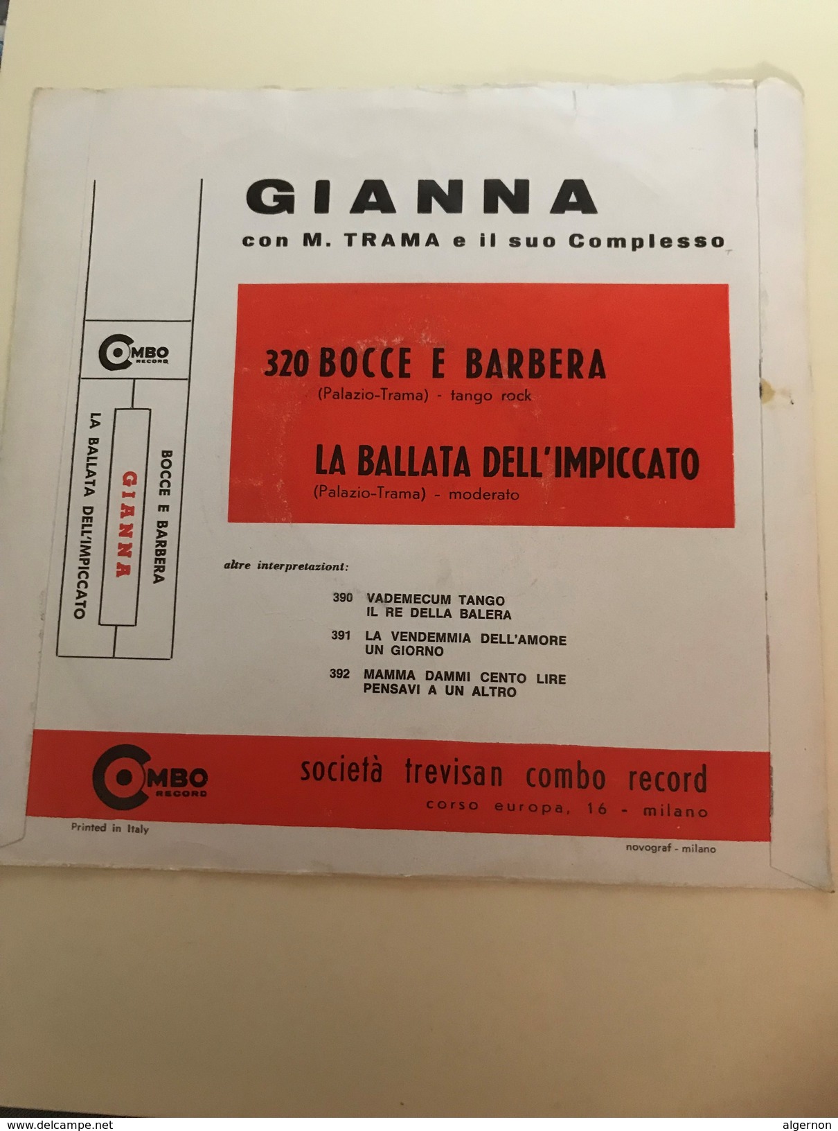 Bocce E... Barbera Gianna - Autres - Musique Italienne