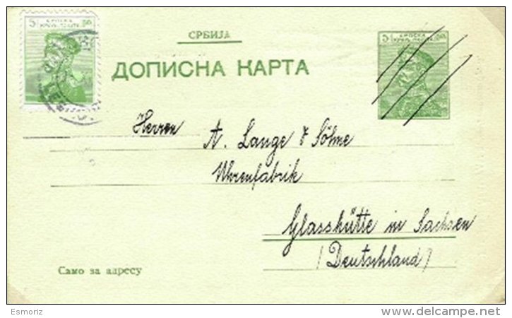 SERBIA, 1913, Postal Stationery - Serbie