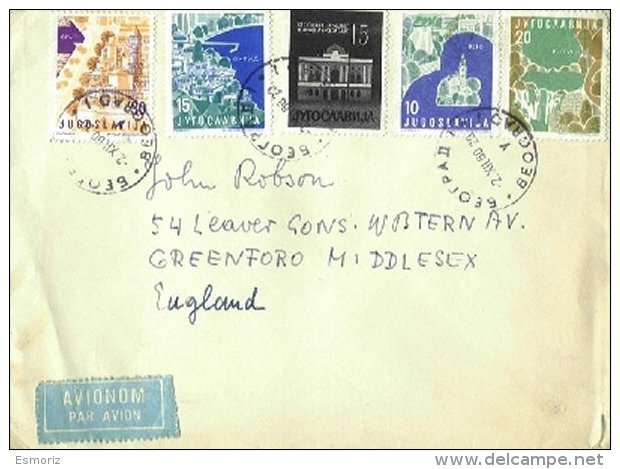 YUGOSLAVIA, 1960, Cover - Lettres & Documents