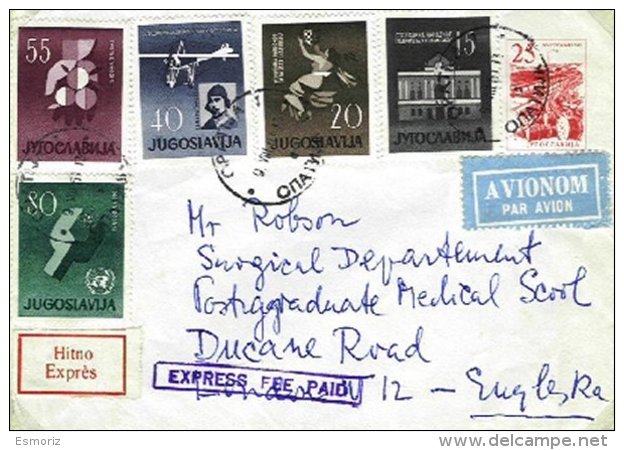 YUGOSLAVIA, 1961, Cover - Lettres & Documents