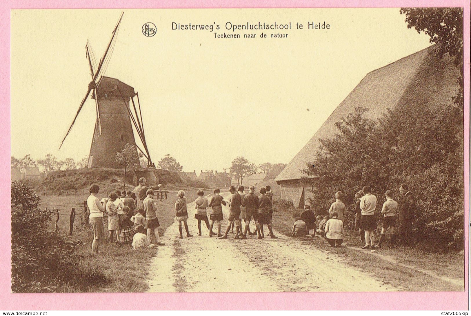 Diesterweg's Openluchtschool Te Heide - Teekenen Naar De Natuur - Molen - Kalmthout