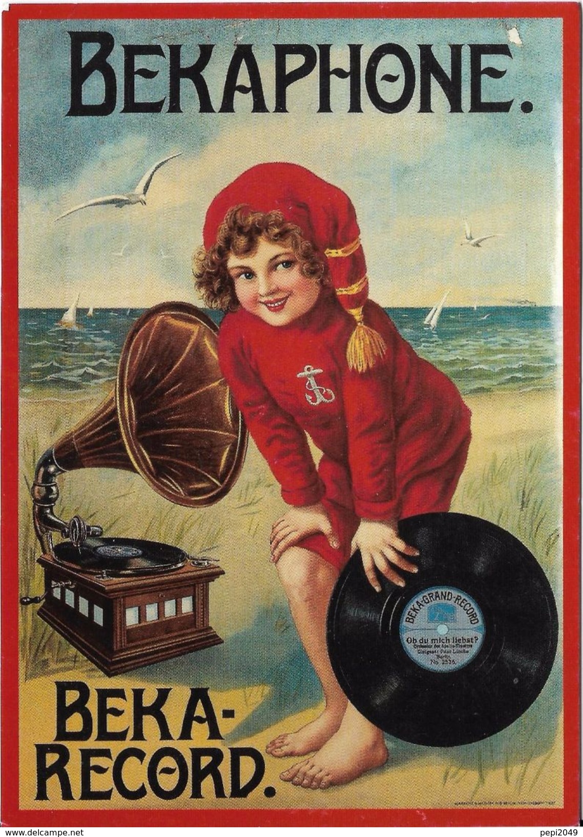 A1463 - POSTAL - BEKAPHONE - BEKA RECORD - Publicidad