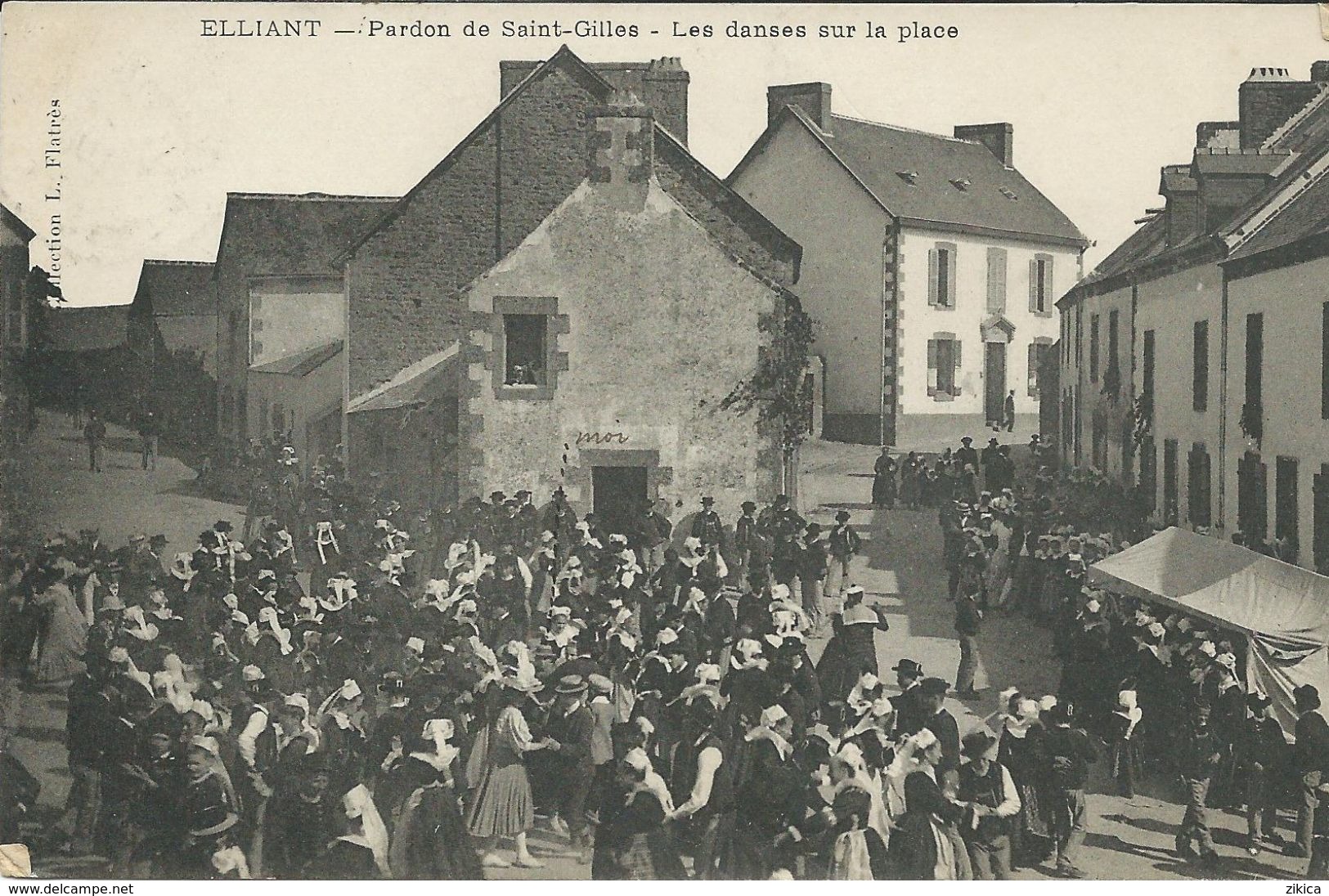 France > [29] Finistère > Elliant.( Région Bretagne ) - Saint - Gilles.Les Danses Sur La Place - Elliant