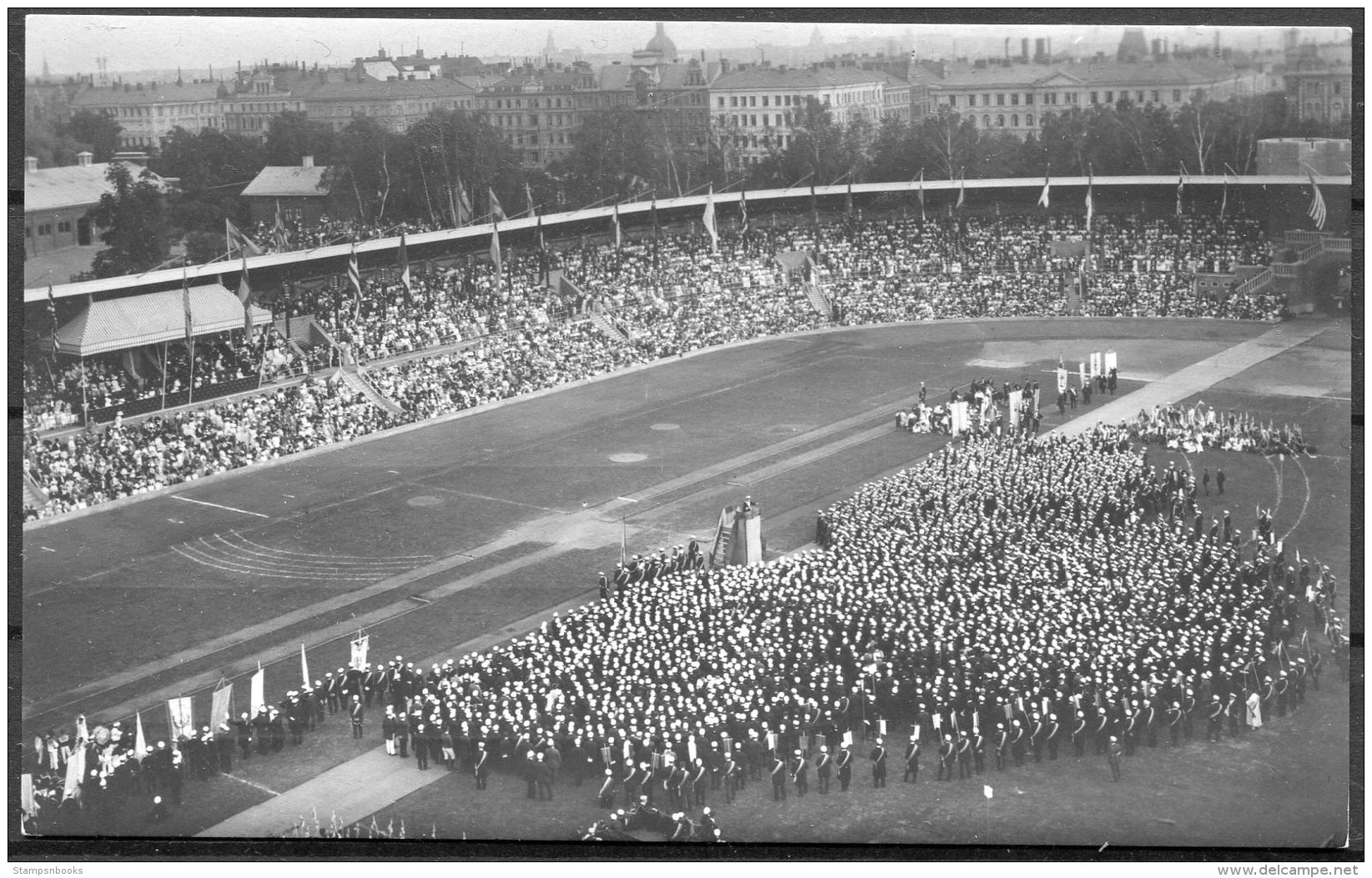 1912 Sweden Stockholm Olympics Official Postcard No 190 Swedish Singing Society Concert - Olympic Games