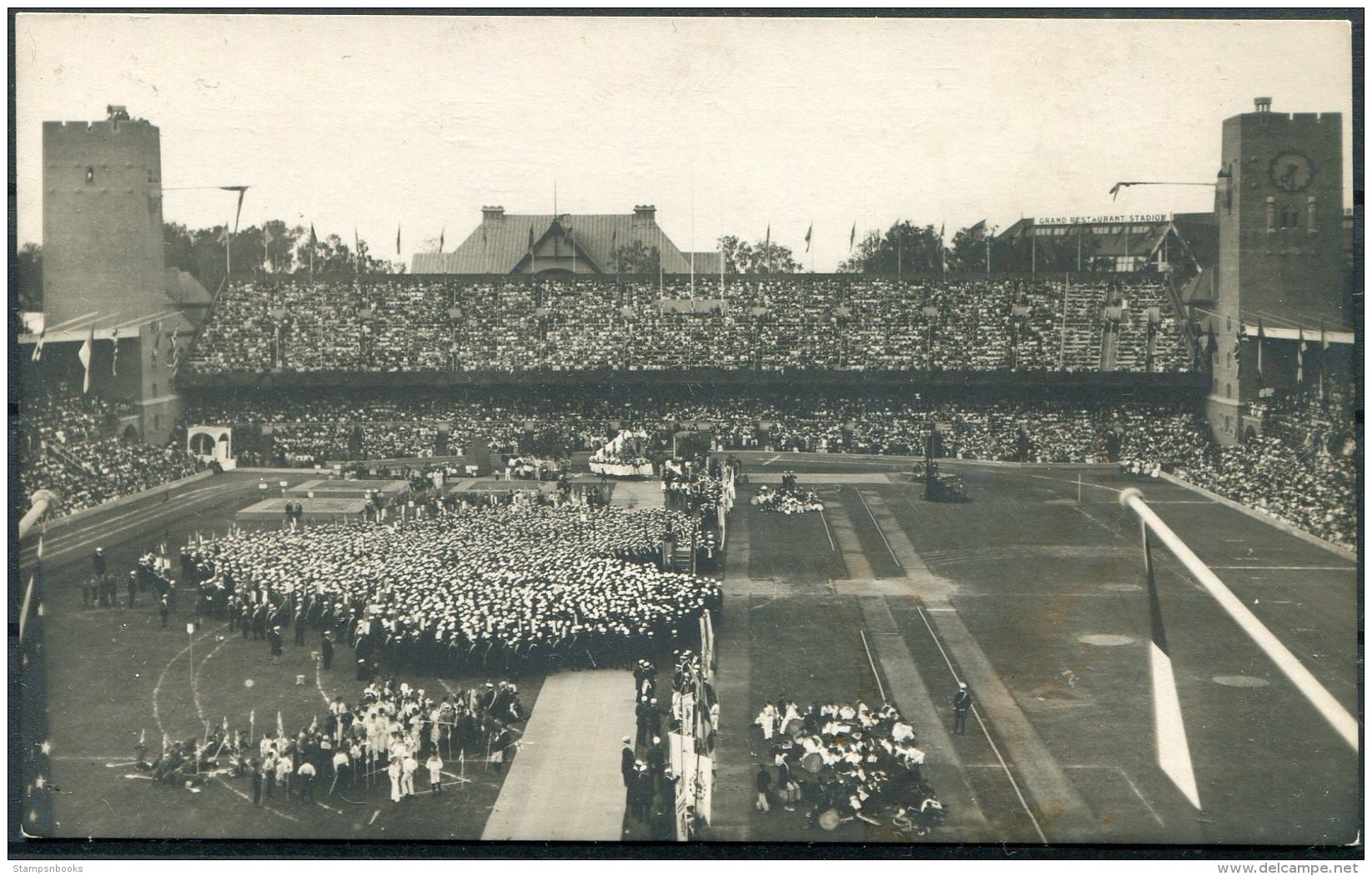 1912 Sweden Stockholm Olympics Official Postcard No 200 Swedish Singing Society Concert - Olympic Games