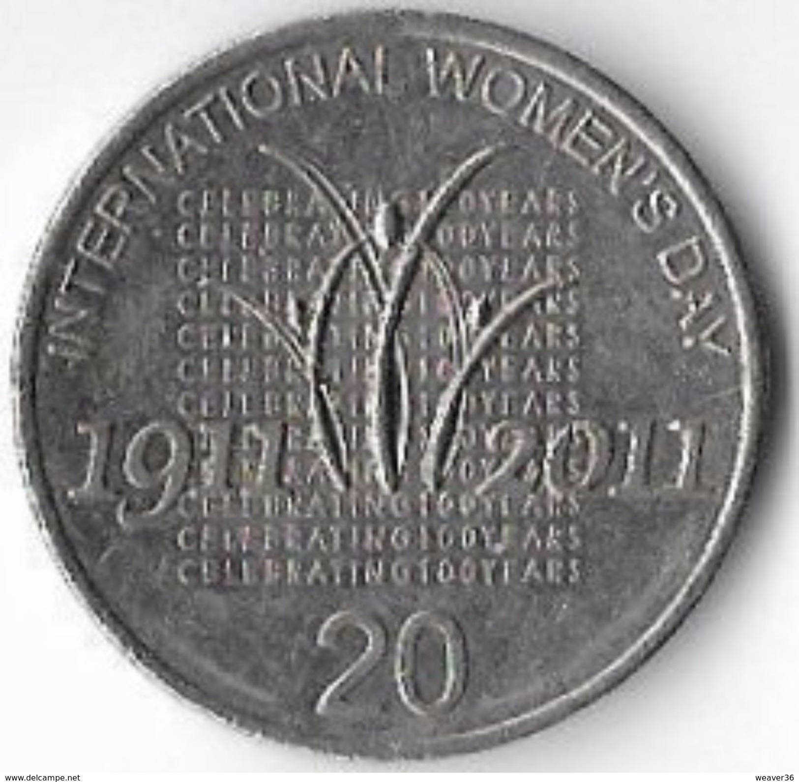 Australia 2011 20c International Women's Day [C664/2D] - 20 Cents