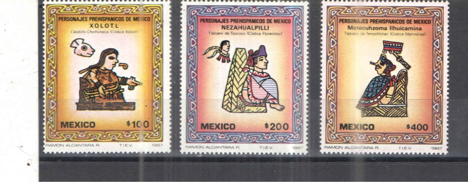 Messico PO 1987 Arte Preisp. Scott.1510/12+ See Scans Nuovi - Messico