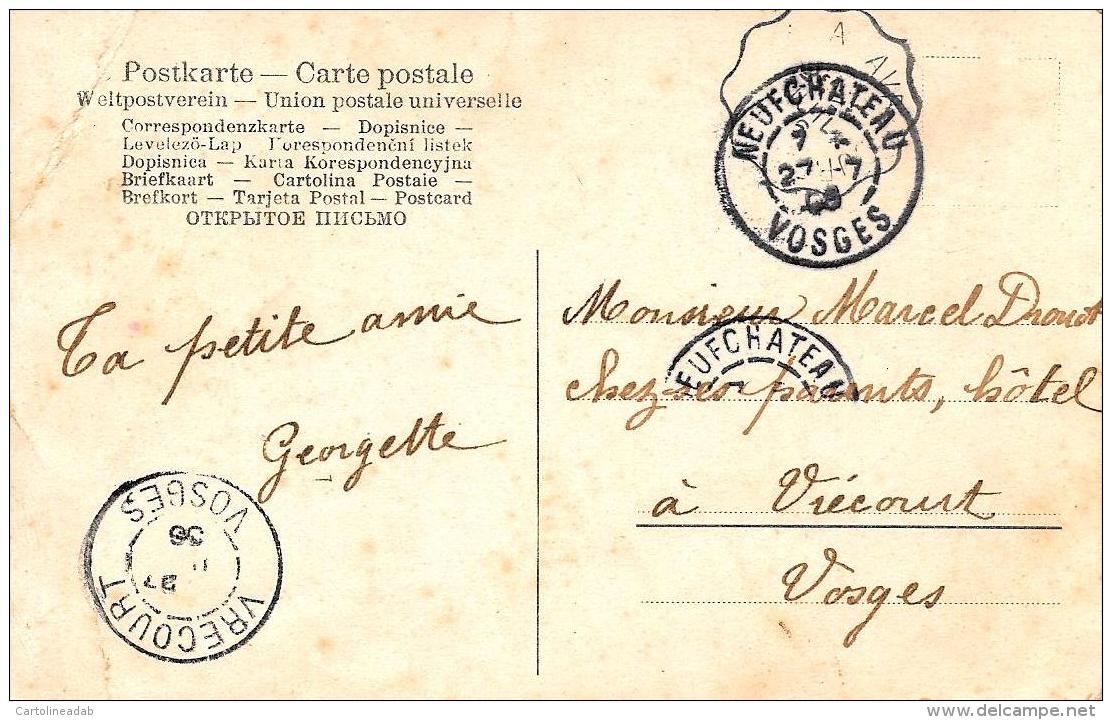 [DC11026] CPA - DONNA SVIZZERA - Viaggiata 1906 - Old Postcard - Altri & Non Classificati