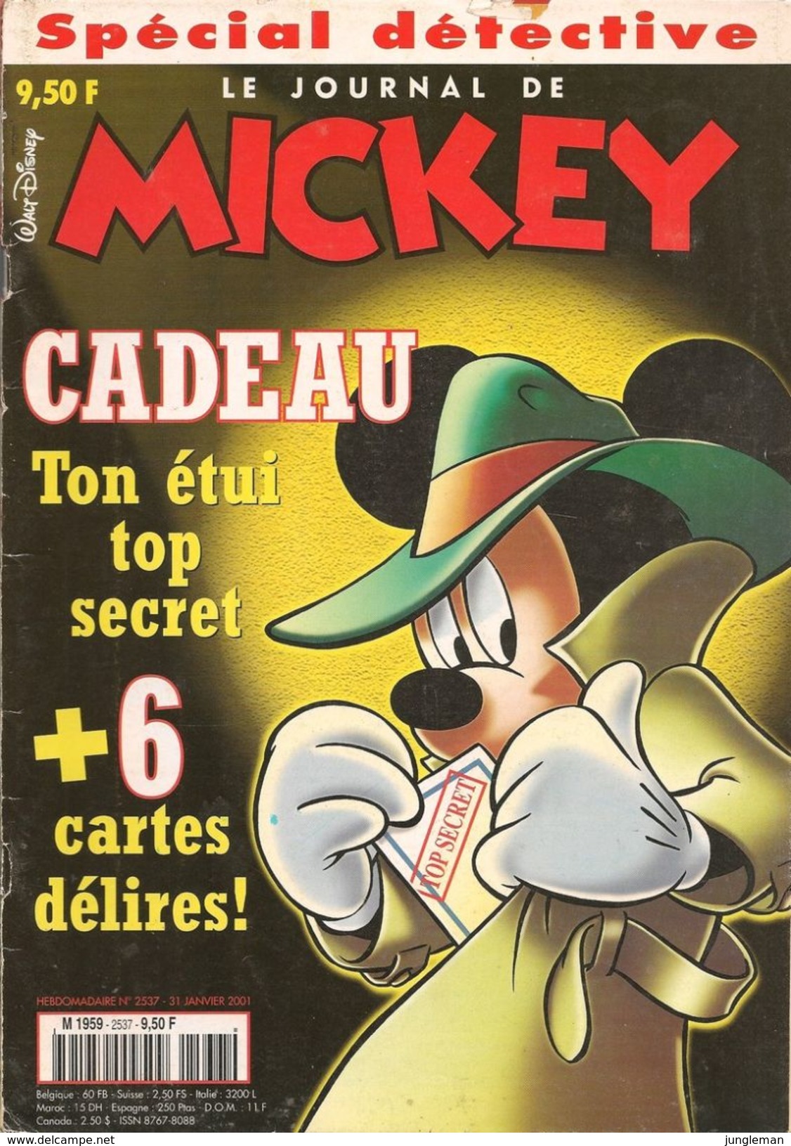 Le Journal De Mickey N° 2537 - Spécial Détective - Janvier 2001 -  Bon état. - Disney