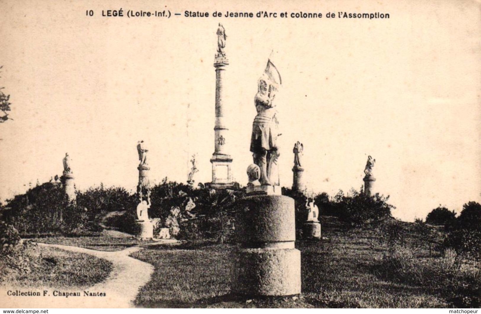 LEGE -44- STATUE DE JEANNE D'ARC ET COLONNE DE L'ASSOMPTION - Legé