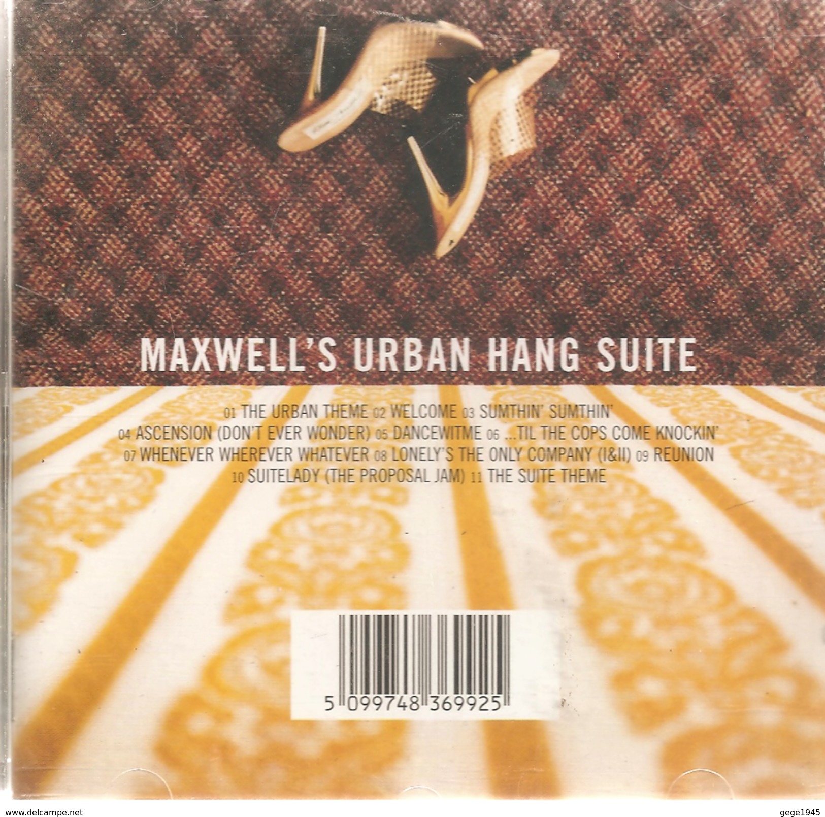 CD    Maxwell's  Urban  Hang  Suite    De  1996   Avec  11  Titres - World Music