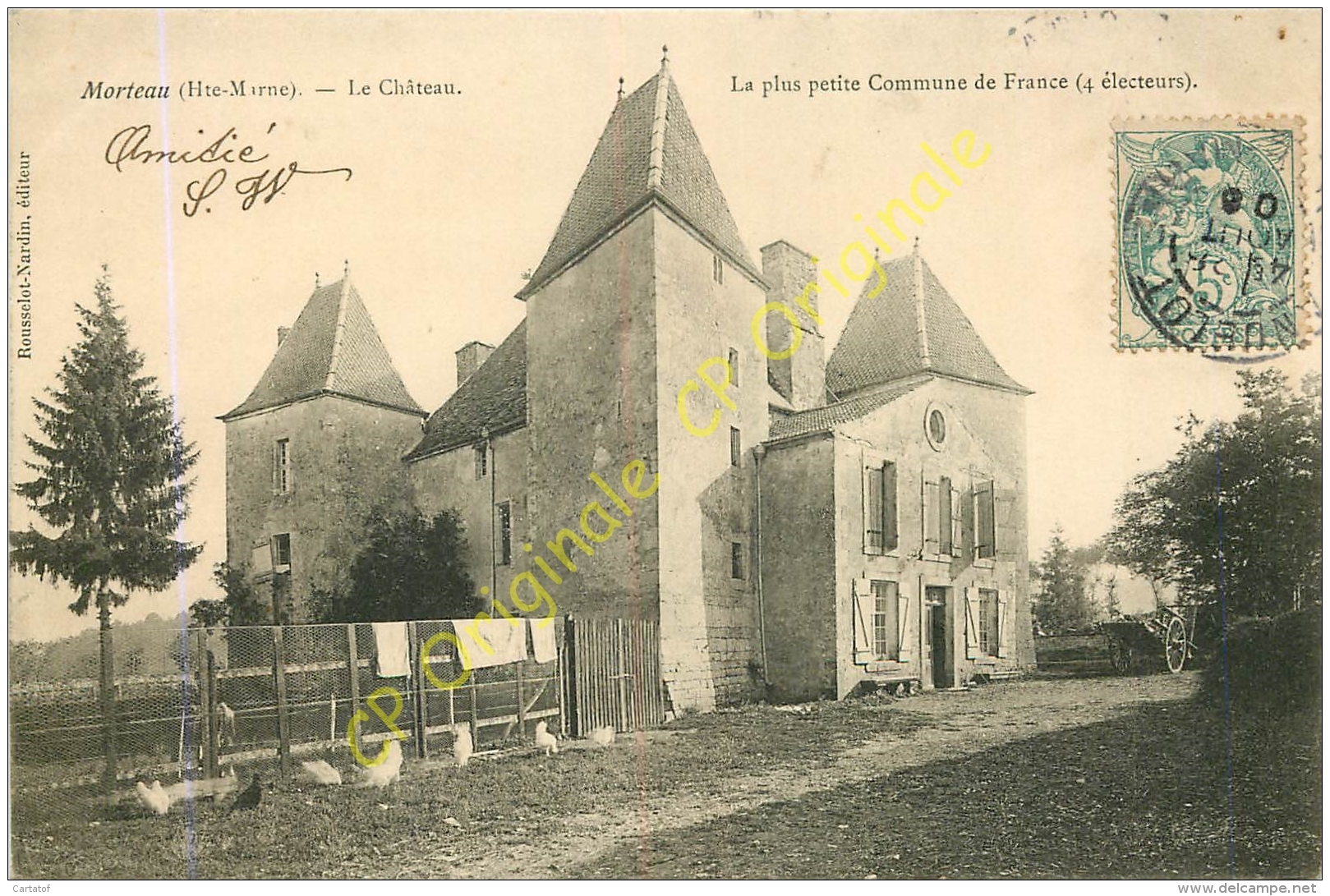 52. MORTEAU . Le Chateau . La Plus Petite Commune De France . - Otros & Sin Clasificación