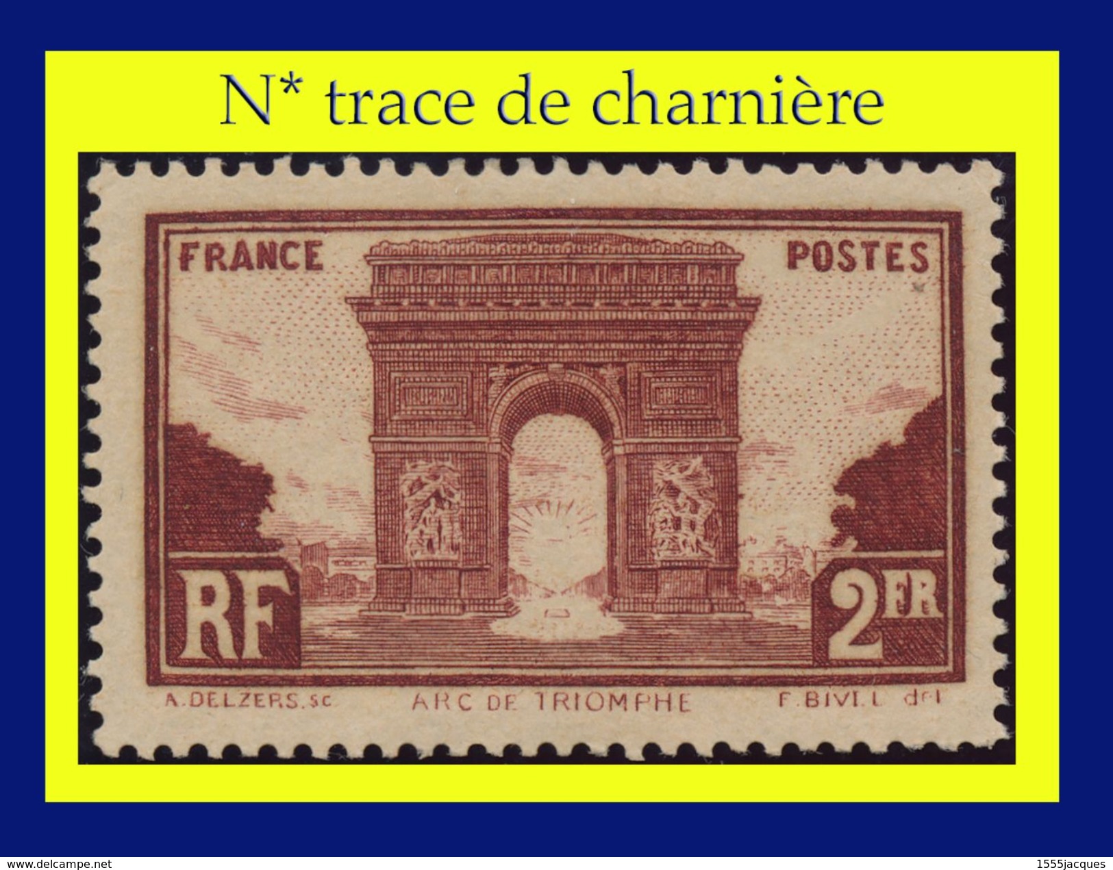 N° 258 PARIS ARC DE TRIOMPHE 1929 - N* TRACE DE CHARNIÈRE - - Neufs