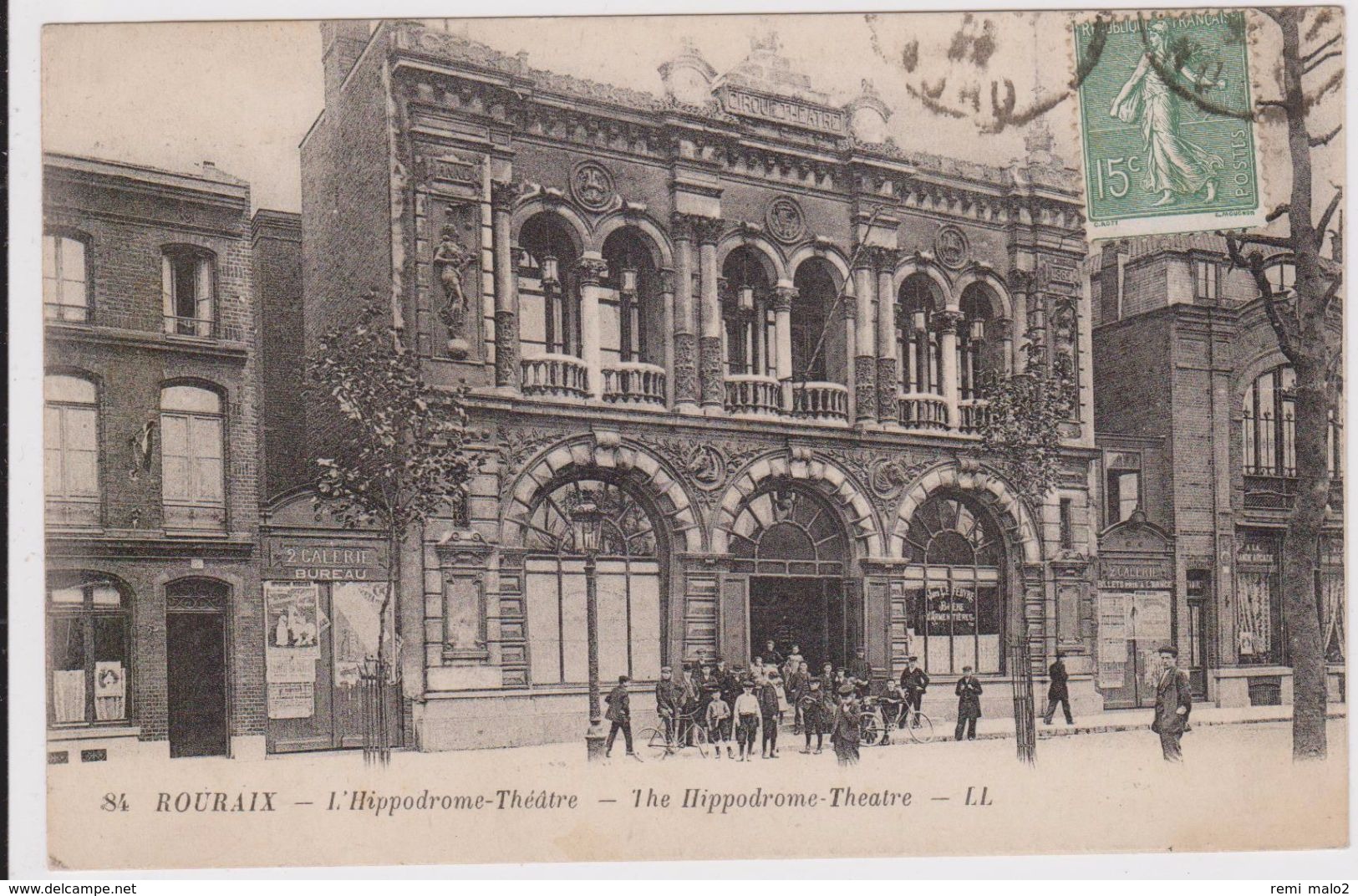 CARTE POSTALE   ROUBAIX 59  L'Hippodrome-Théatre - Roubaix