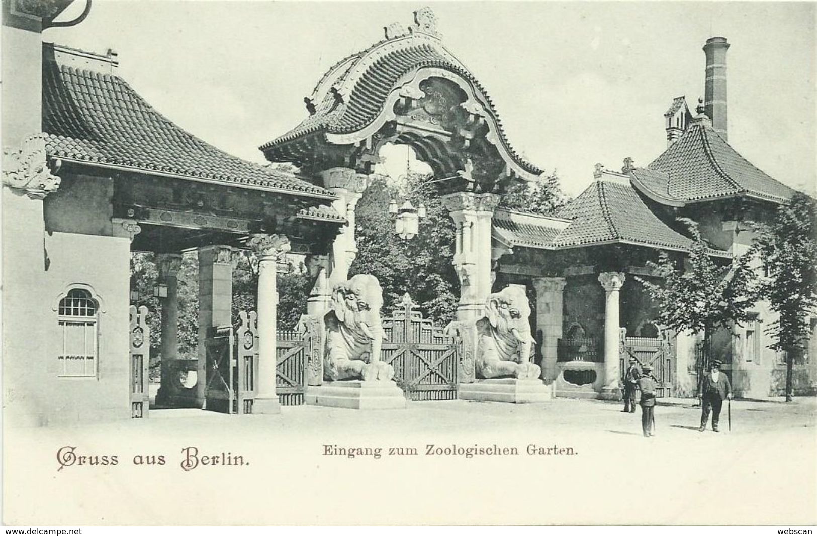 AK Berlin Zoologischer Garten Eingang ~1900 #247 - Dierentuin