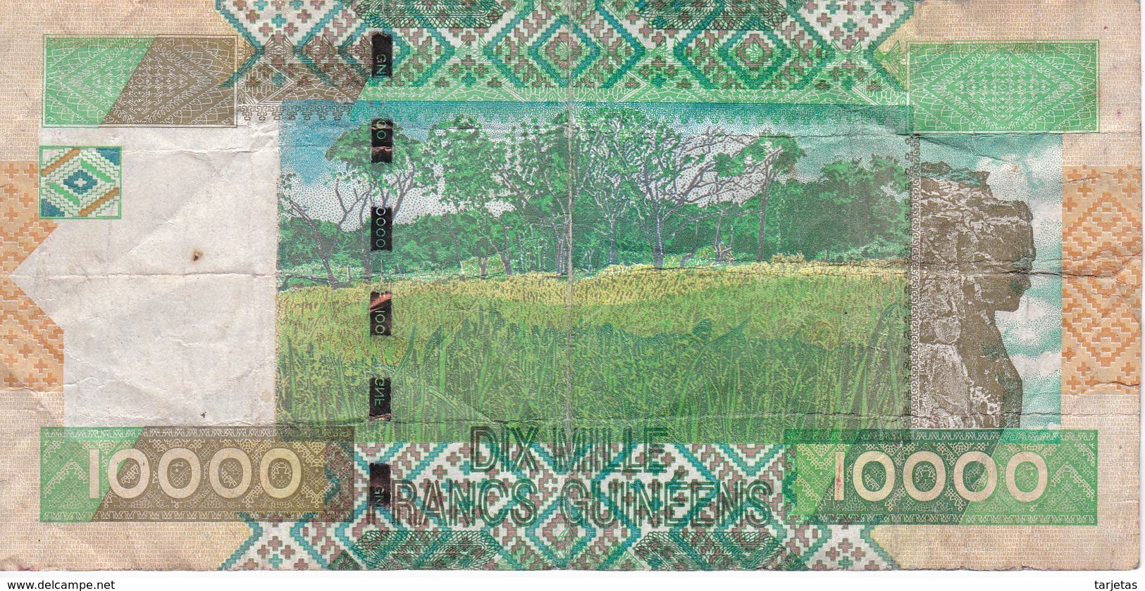 BILLETE DE LA REP. DE GUINEA DE 10000 FRANCOS DEL AÑO 2007 (BANKNOTE) - Guinea