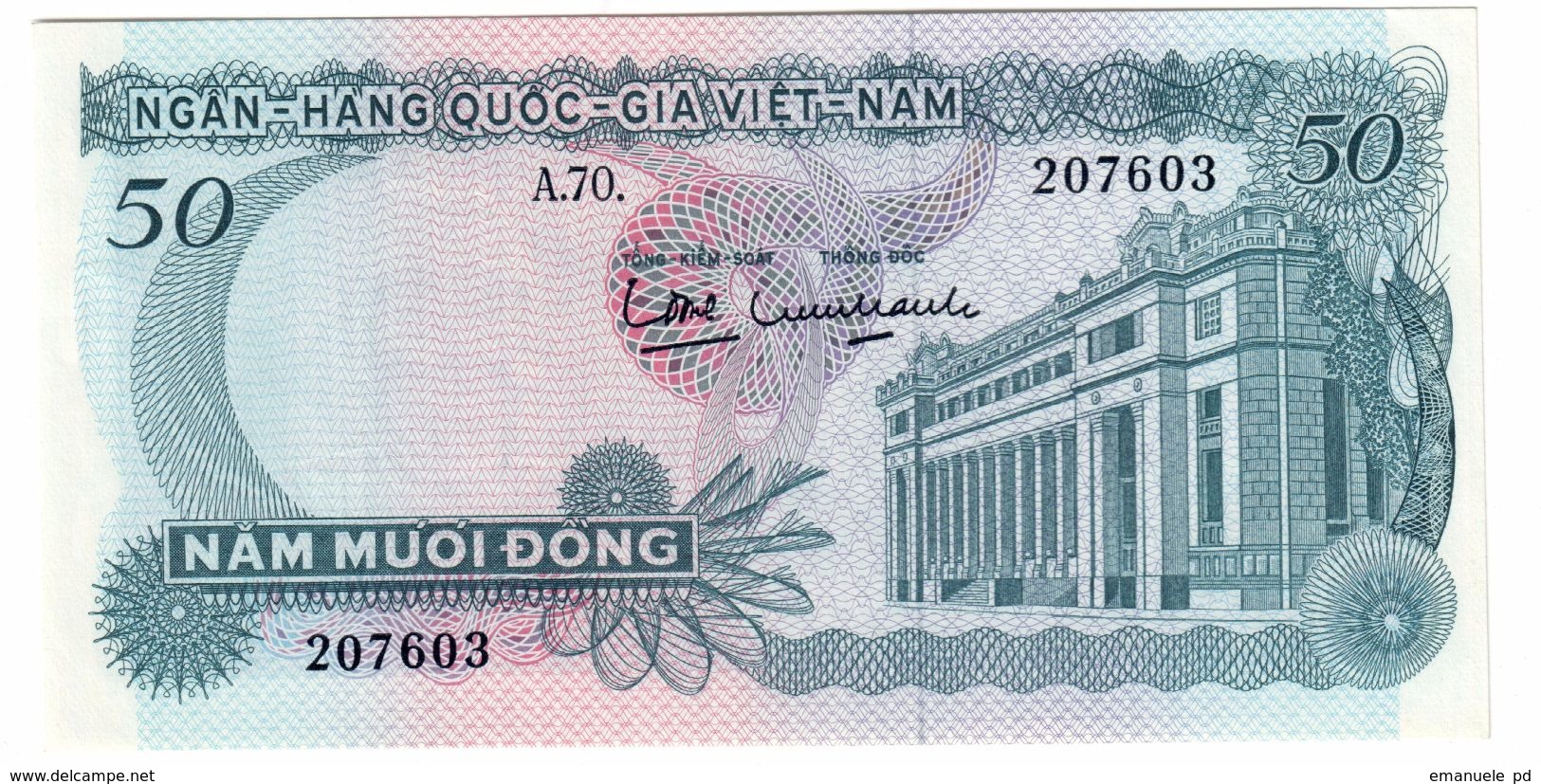 South Vietnam 50 Dong 1969 UNC - Vietnam
