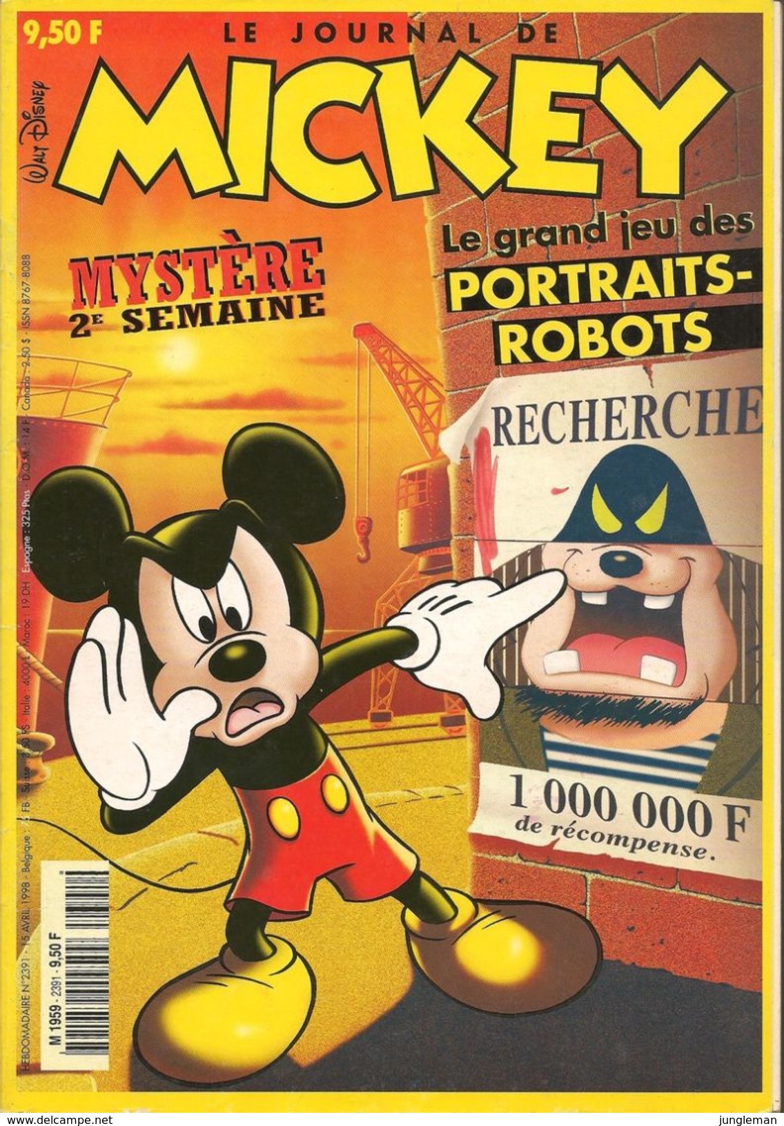 Le Journal De Mickey N° 2391 - Avril 1998 -  Bon état. - Disney