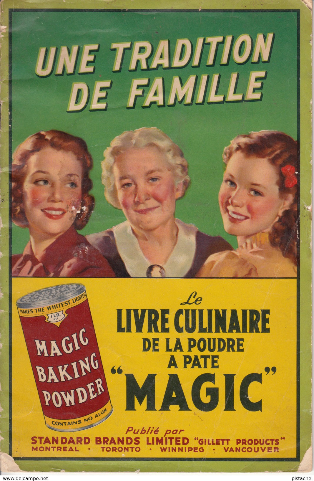 Vintage 1930-1935 Cook Book - Magic Powder Recipes - Livre Recettes Poudre Magique - 52 Pages - 4 Scans - Good Condition - Gastronomie