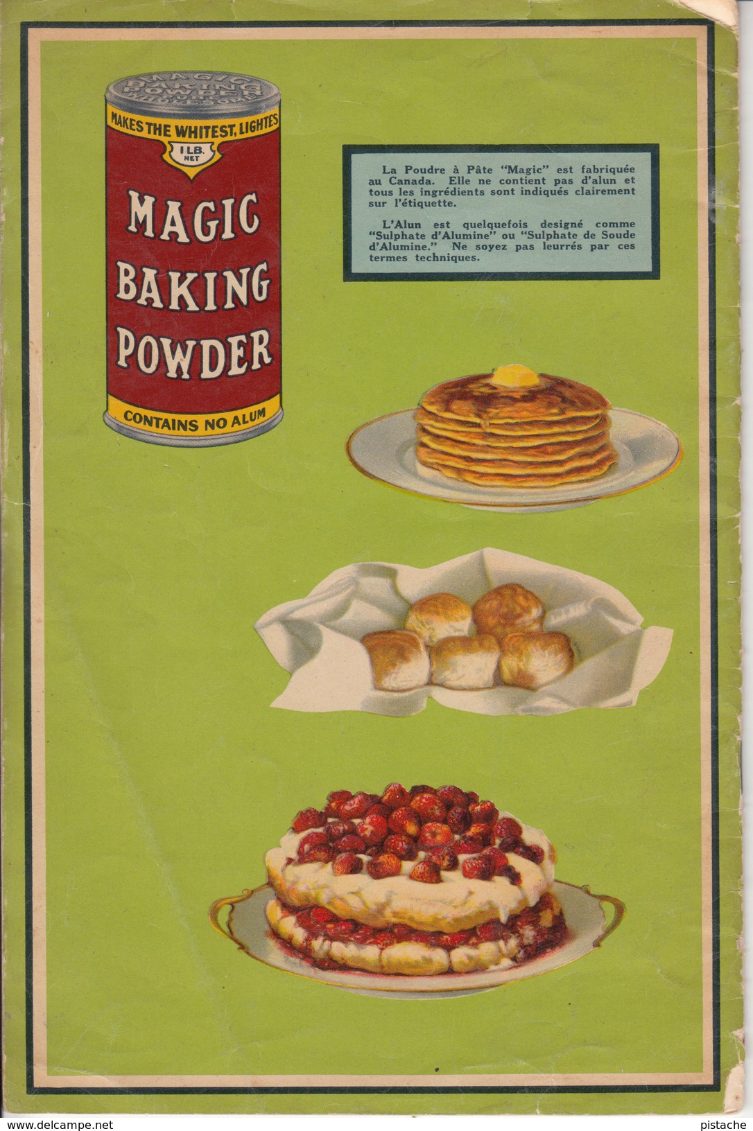 Vintage 1930-1935 Cook Book - Magic Powder Recipes - Livre Recettes Poudre Magique - 52 Pages - 4 Scans - Good Condition - Gastronomie