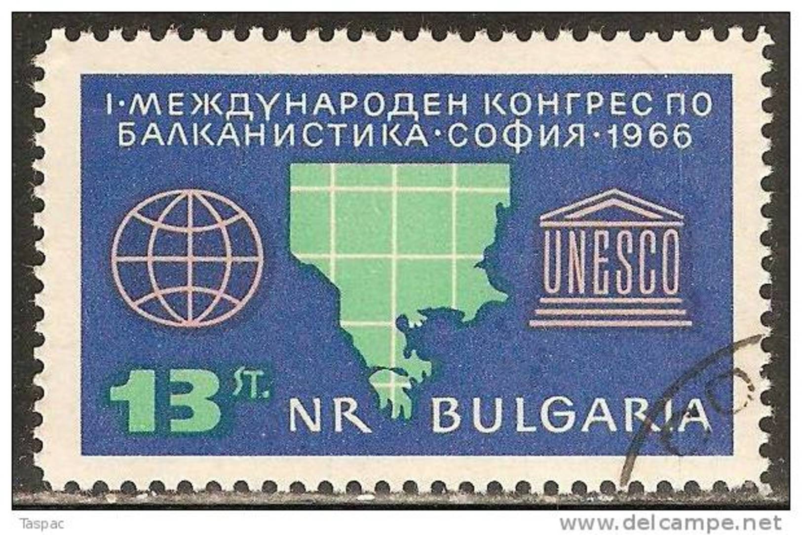 Bulgaria 1966 Mi# 1642 Used - First Congress Of Balkanologists / UNESCO - Used Stamps